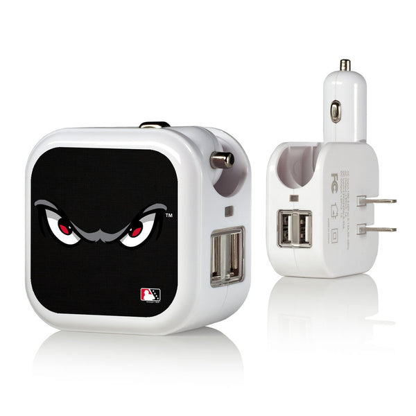 Lake Elsinore Storm Solid 2 in 1 USB Charger