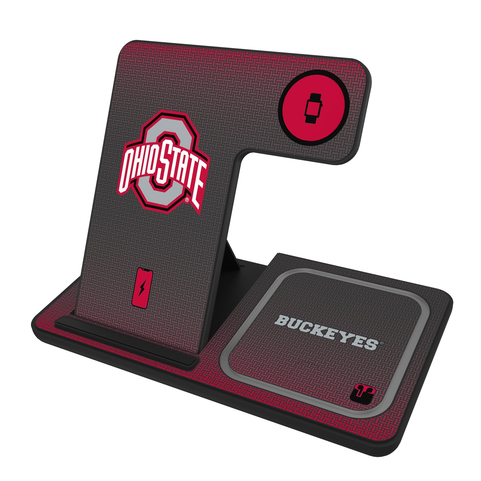 Ohio State University Buckeyes Linen 3 in 1 Charging Station