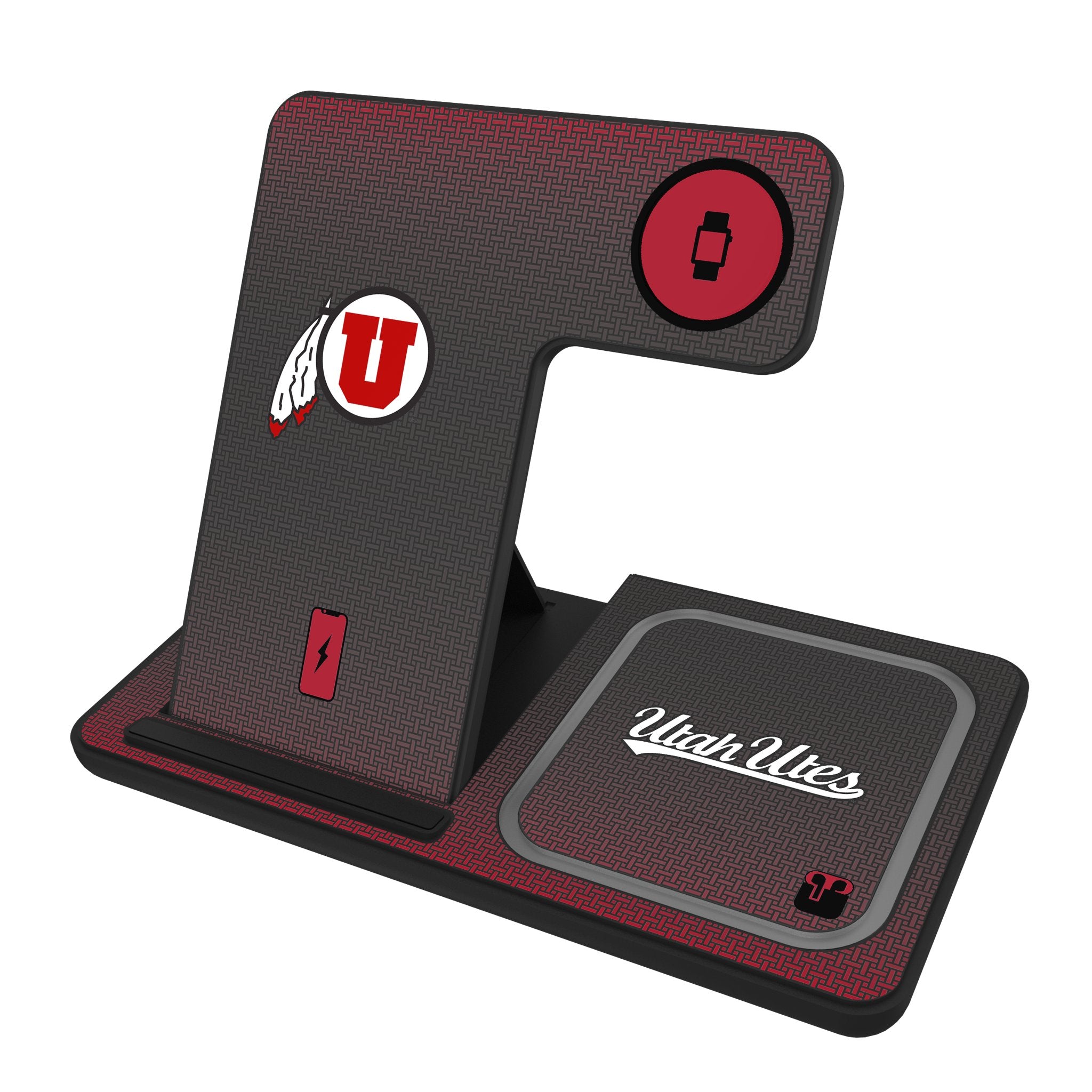 University of Utah Utes Linen 3 in 1 Charging Station