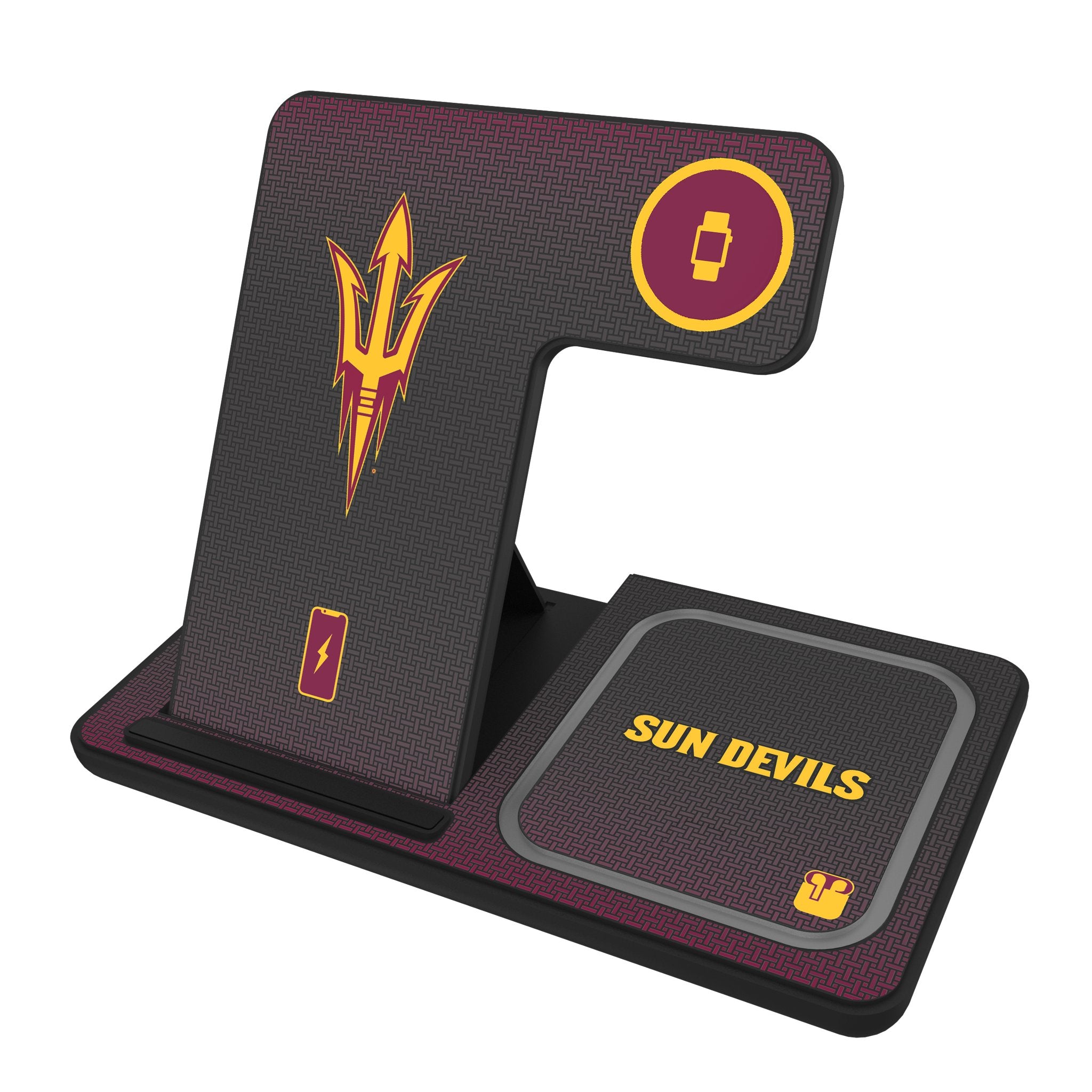 Arizona State University Sun Devils Linen 3 in 1 Charging Station