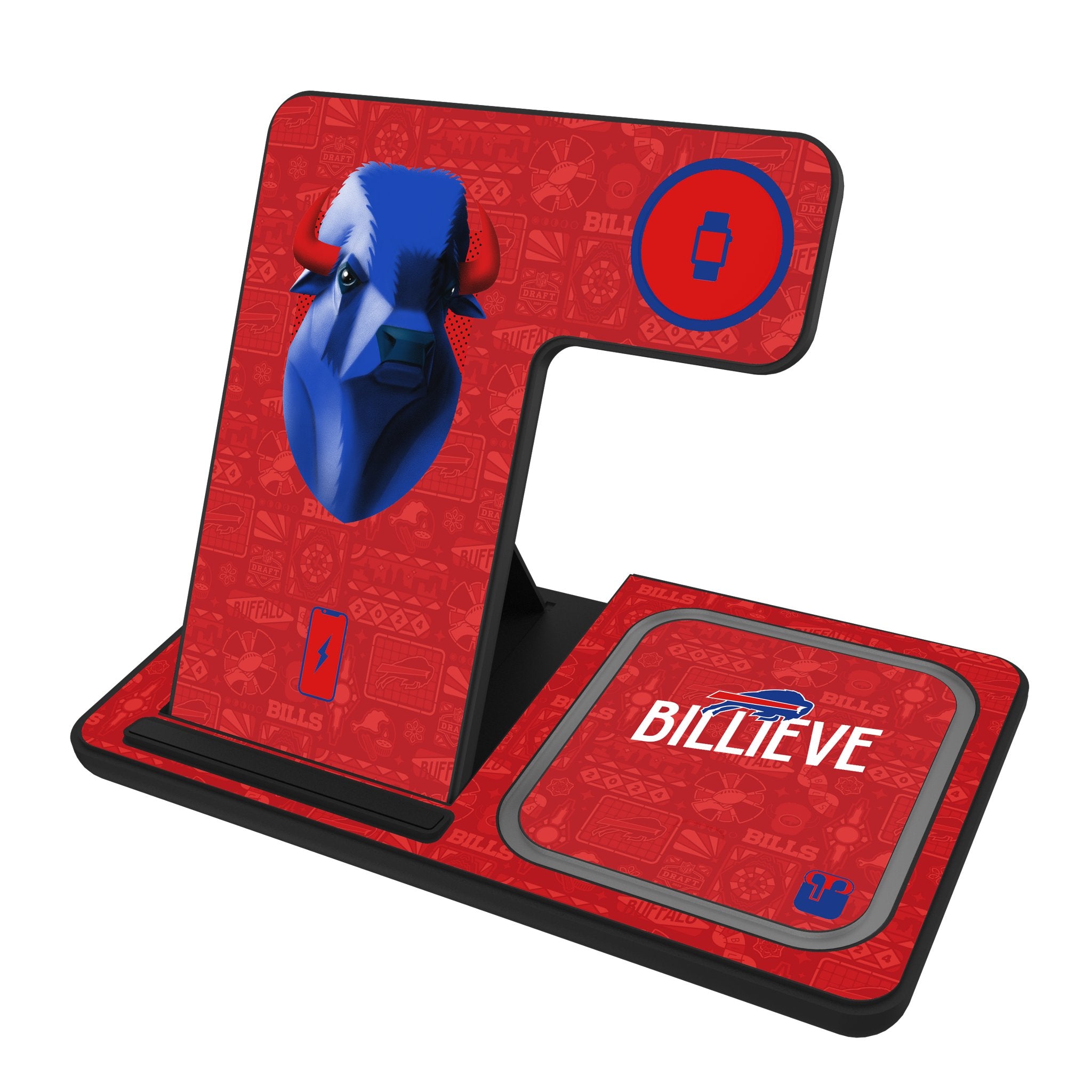 Buffalo Bills 2024 Illustrated Limited Edition 3 in 1 Charging Station