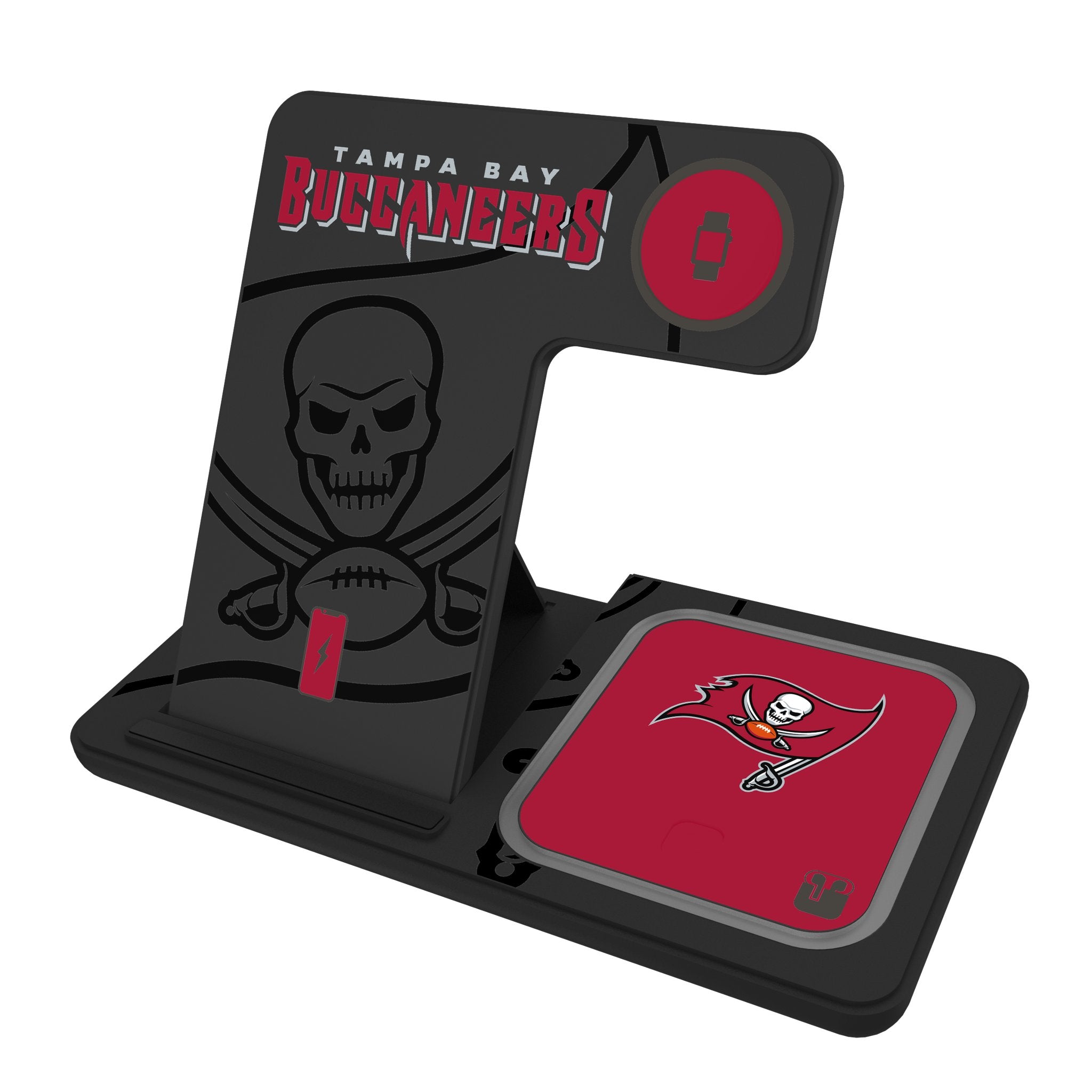 Tampa Bay Buccaneers Monocolor Tilt 3 in 1 Charging Station