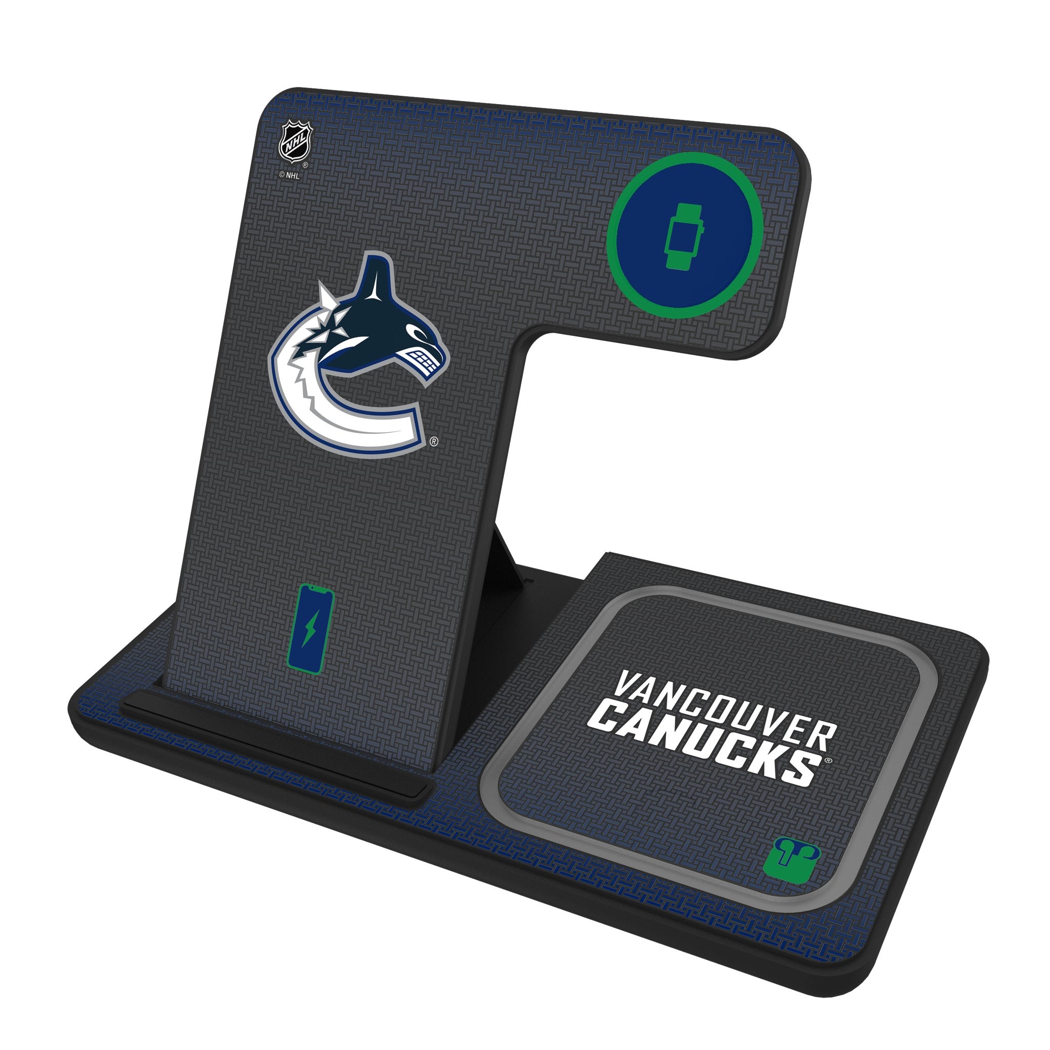 Vancouver Canucks Linen 3 in 1 Charging Station