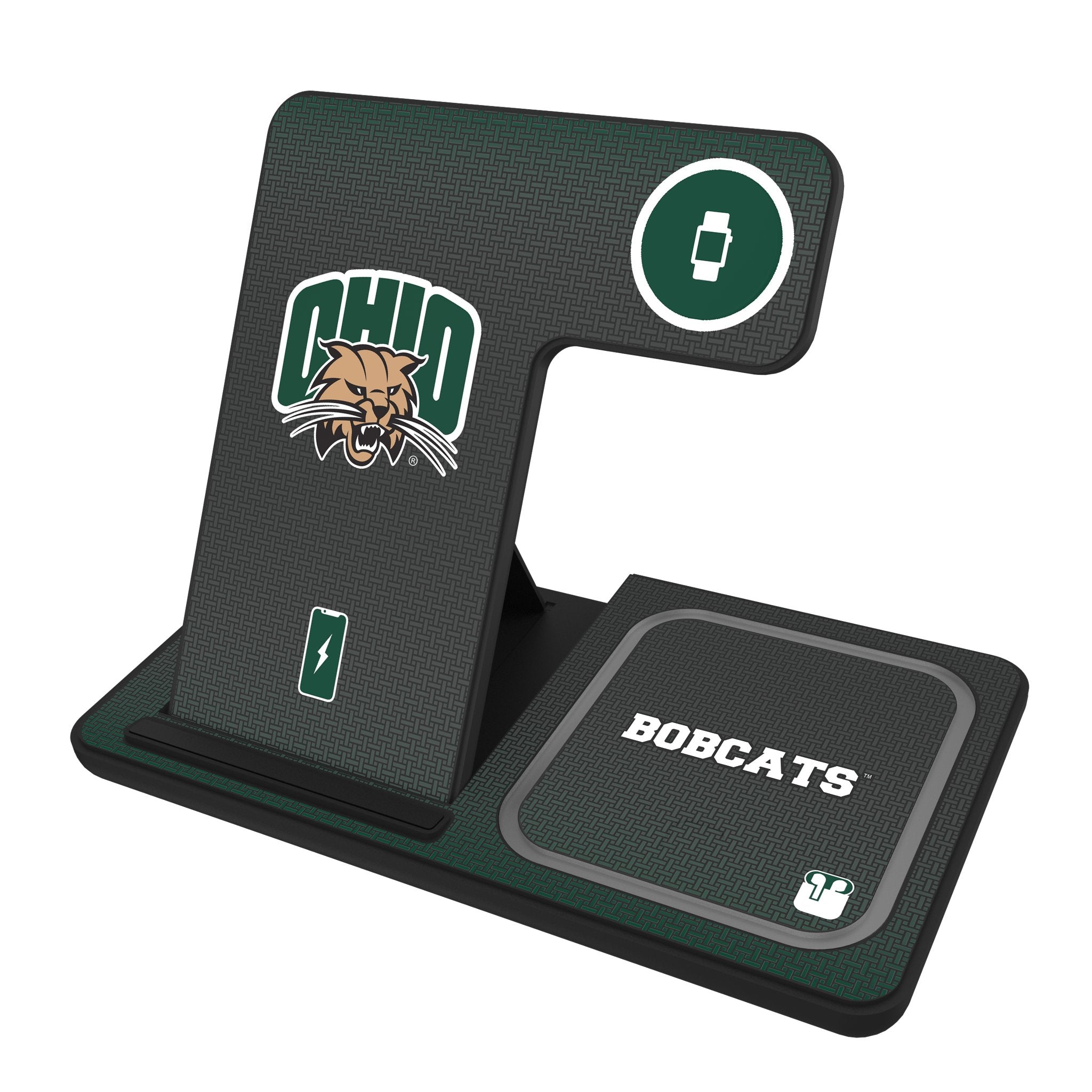 Ohio University Bobcats Linen 3 in 1 Charging Station