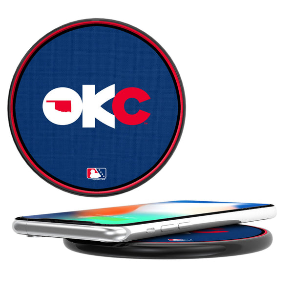 Oklahoma City Baseball Club Solid 15-Watt Wireless Charger