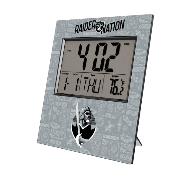 Las Vegas Raiders 2024 Illustrated Limited Edition Wall Clock
