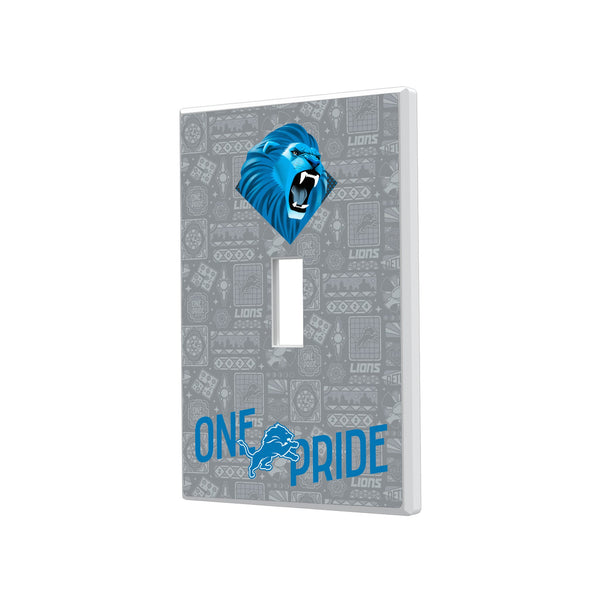 Detroit Lions 2024 Illustrated Limited Edition Hidden-Screw Light Switch Plate