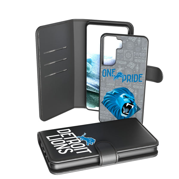Detroit Lions 2024 Illustrated Limited Edition Galaxy Wallet Phone Case