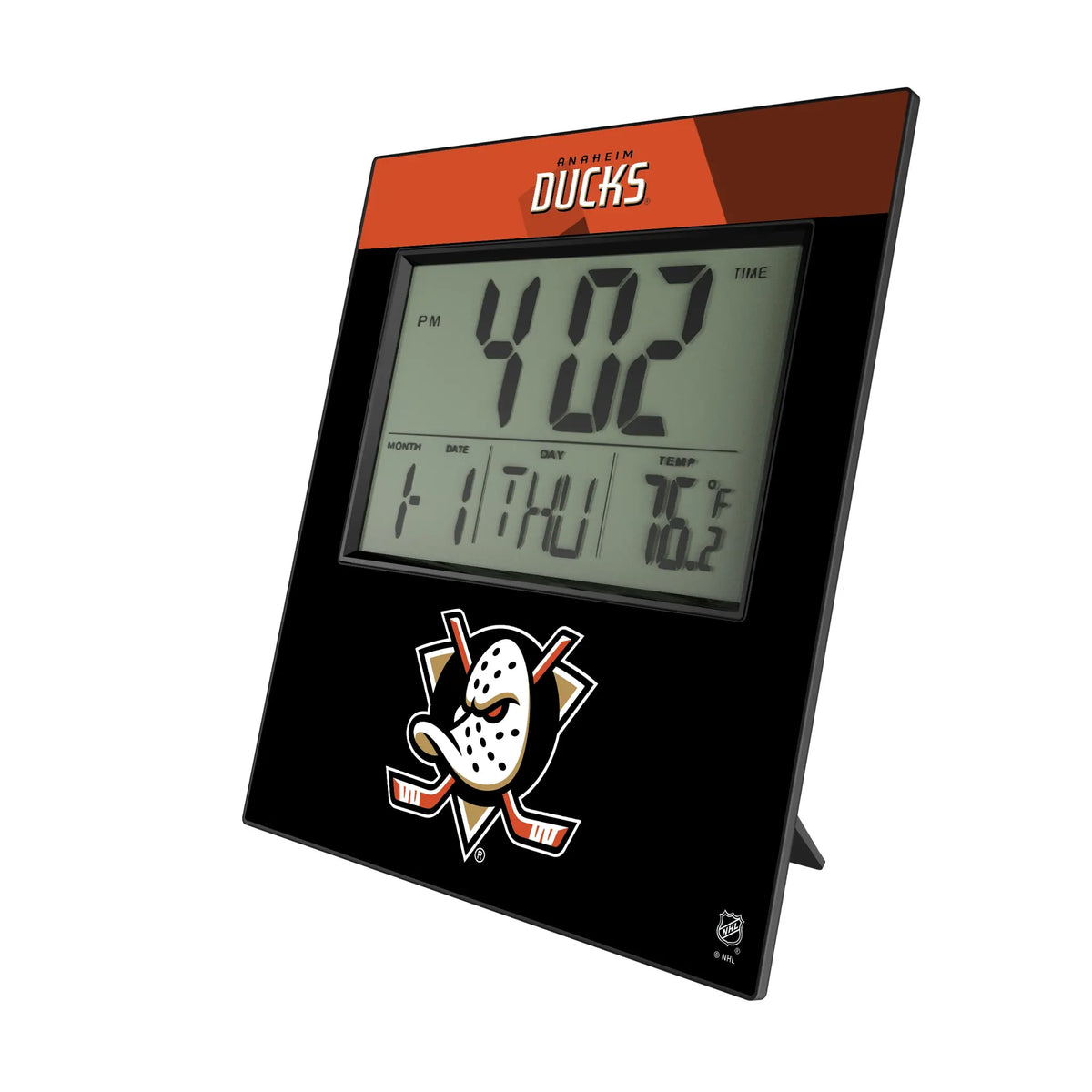 Anaheim Ducks Color Block Wall Clock