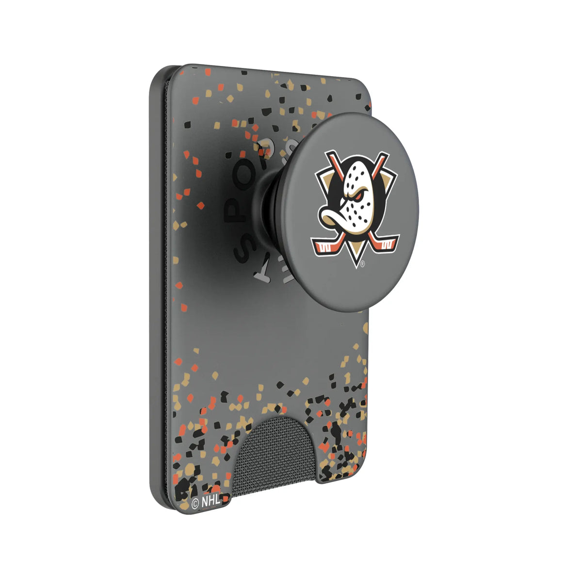 Anaheim Ducks Confetti Popsockets Wallet Magnetic