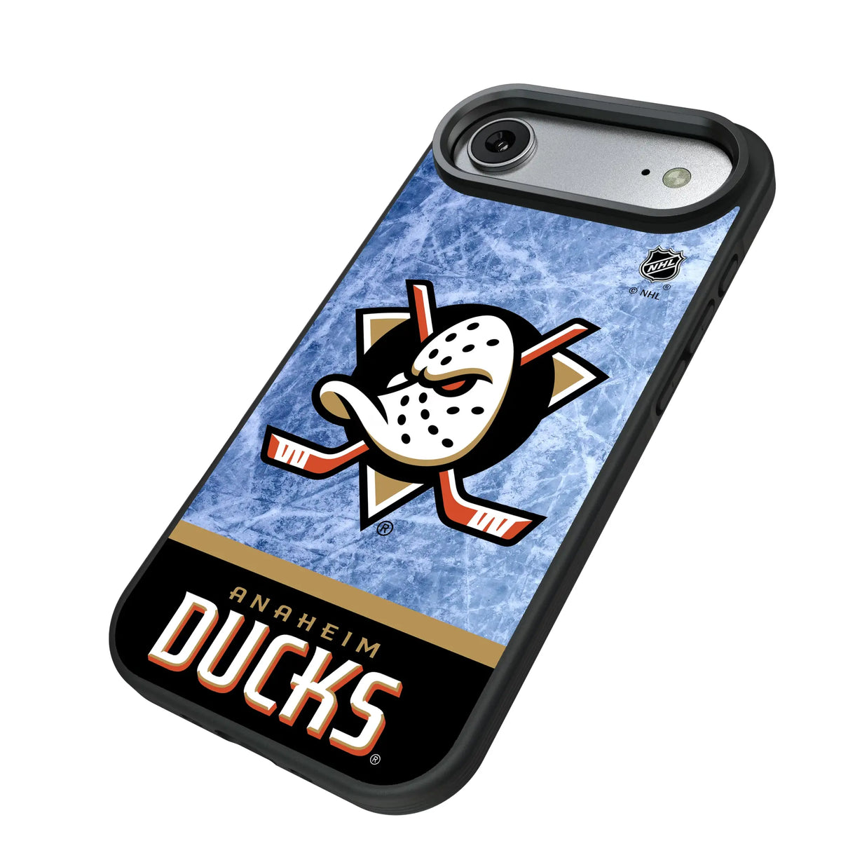 Anaheim Ducks Ice Wordmark iPhone Bump Phone Case for Apple iPhone - Isometric View#Device_iPhone Air