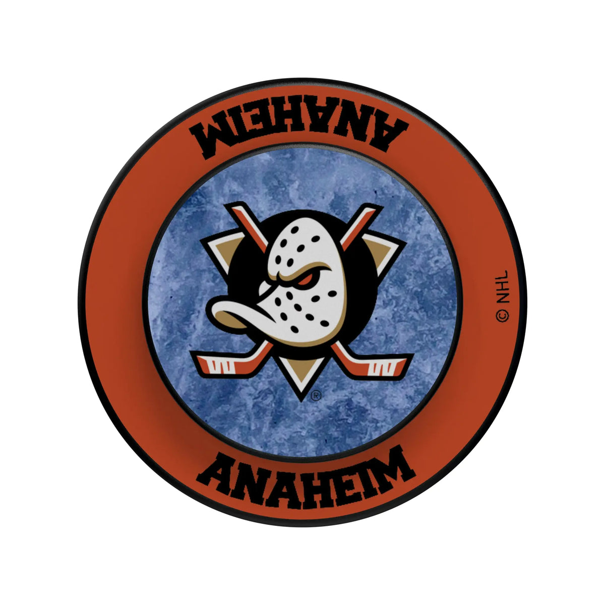 Anaheim Ducks Ice Wordmark Popsockets Round Magnetic