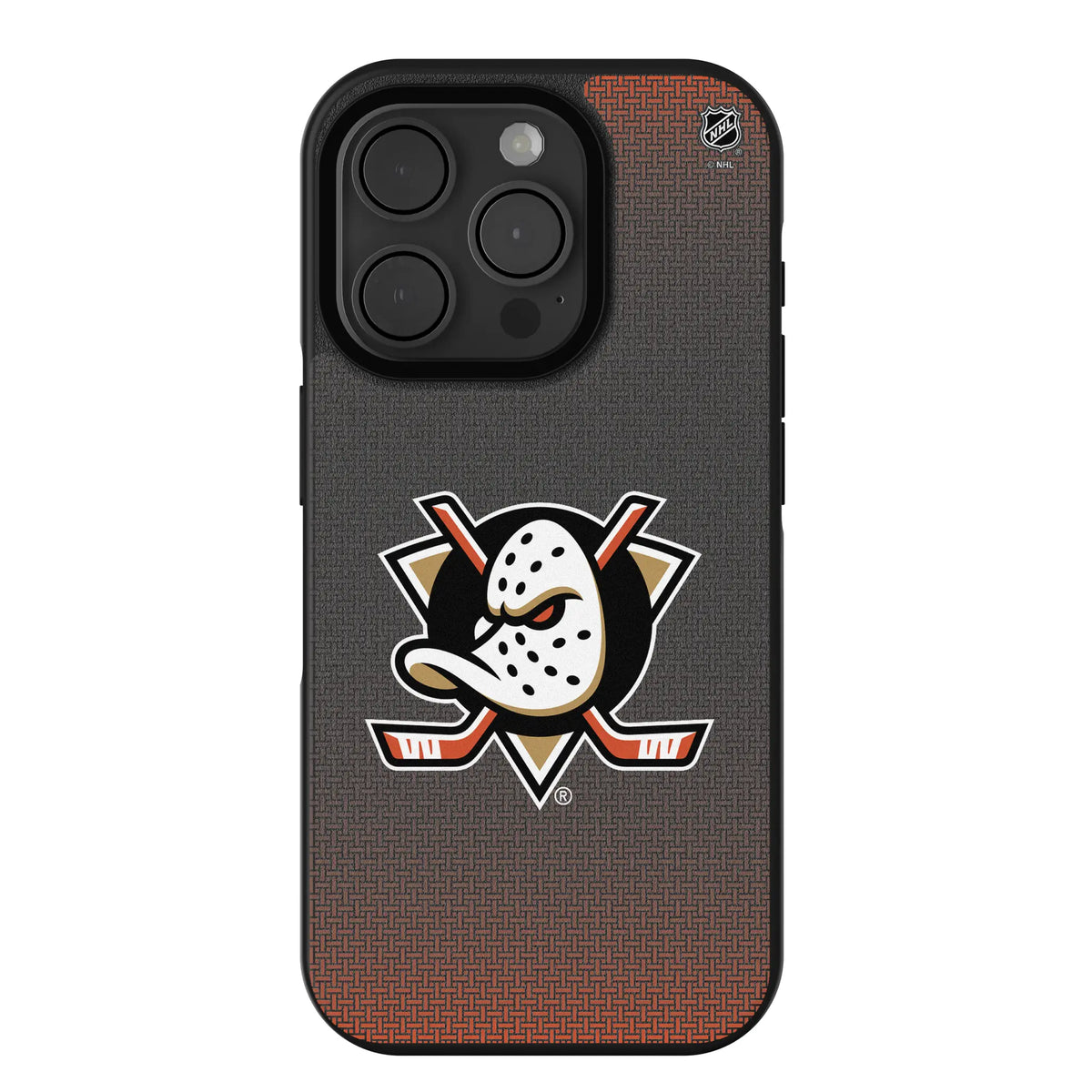Anaheim Ducks Linen iPhone Bump Phone Case for Apple iPhone