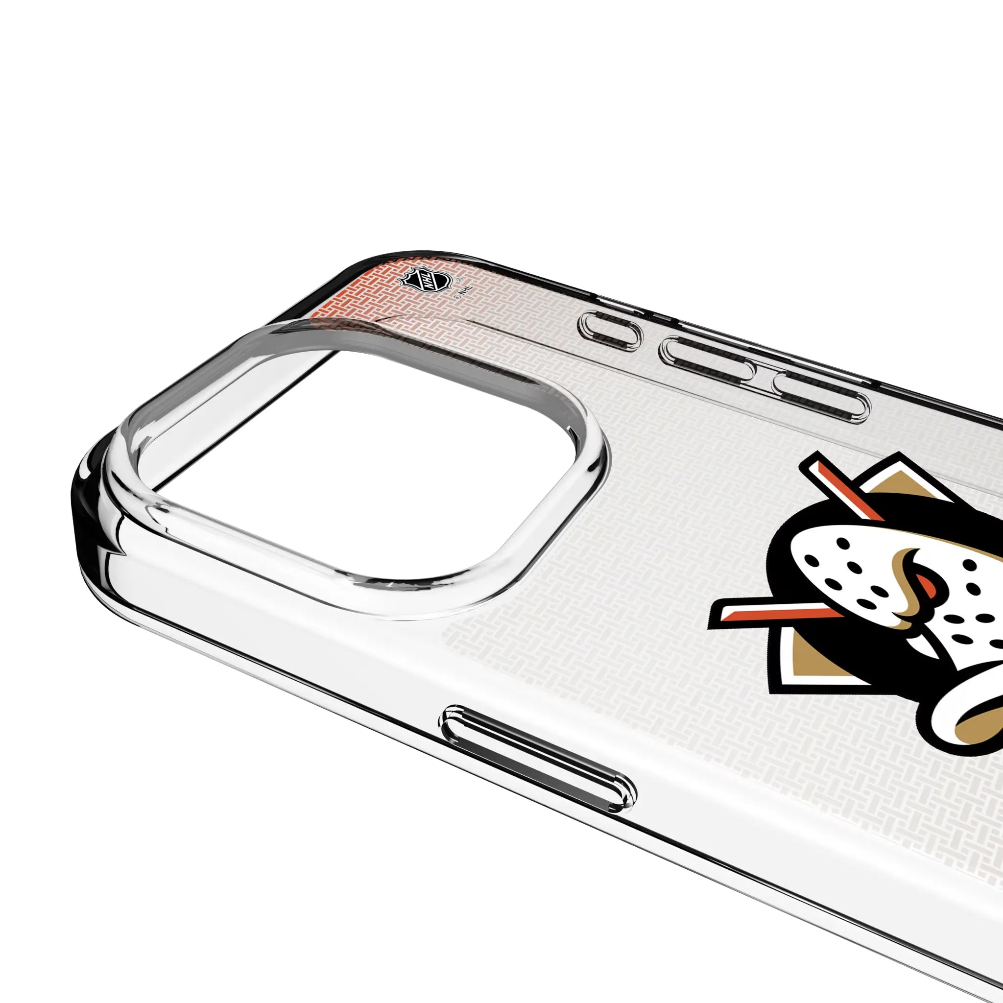 Anaheim Ducks Linen iPhone Clear Phone Case for Apple iPhone - Detail