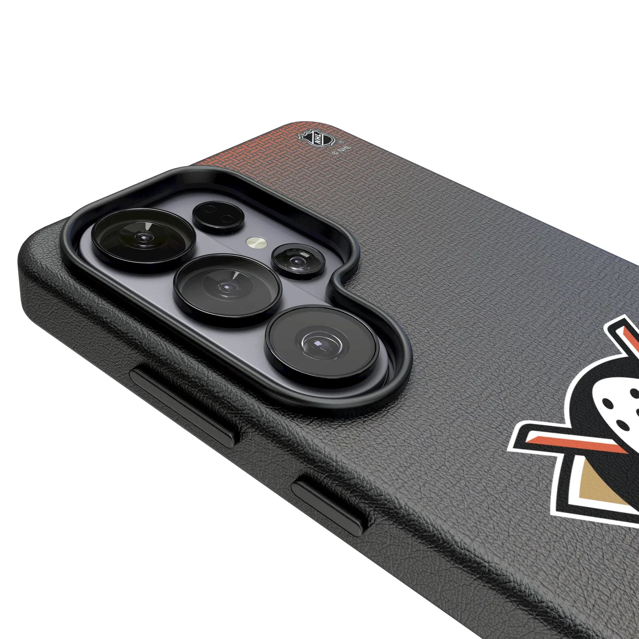 Anaheim Ducks Linen Galaxy MagSafe Compatible Phone Case for Samsung Galaxy - Detail#Device_Galaxy S26 Ultra