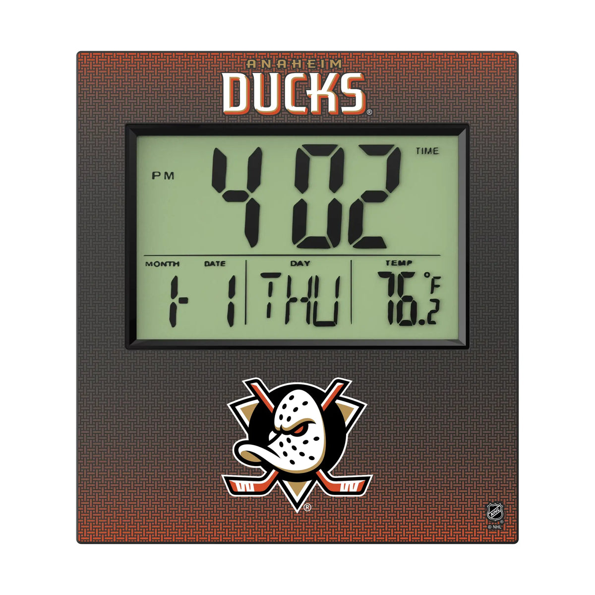 Anaheim Ducks Linen Wall Clock