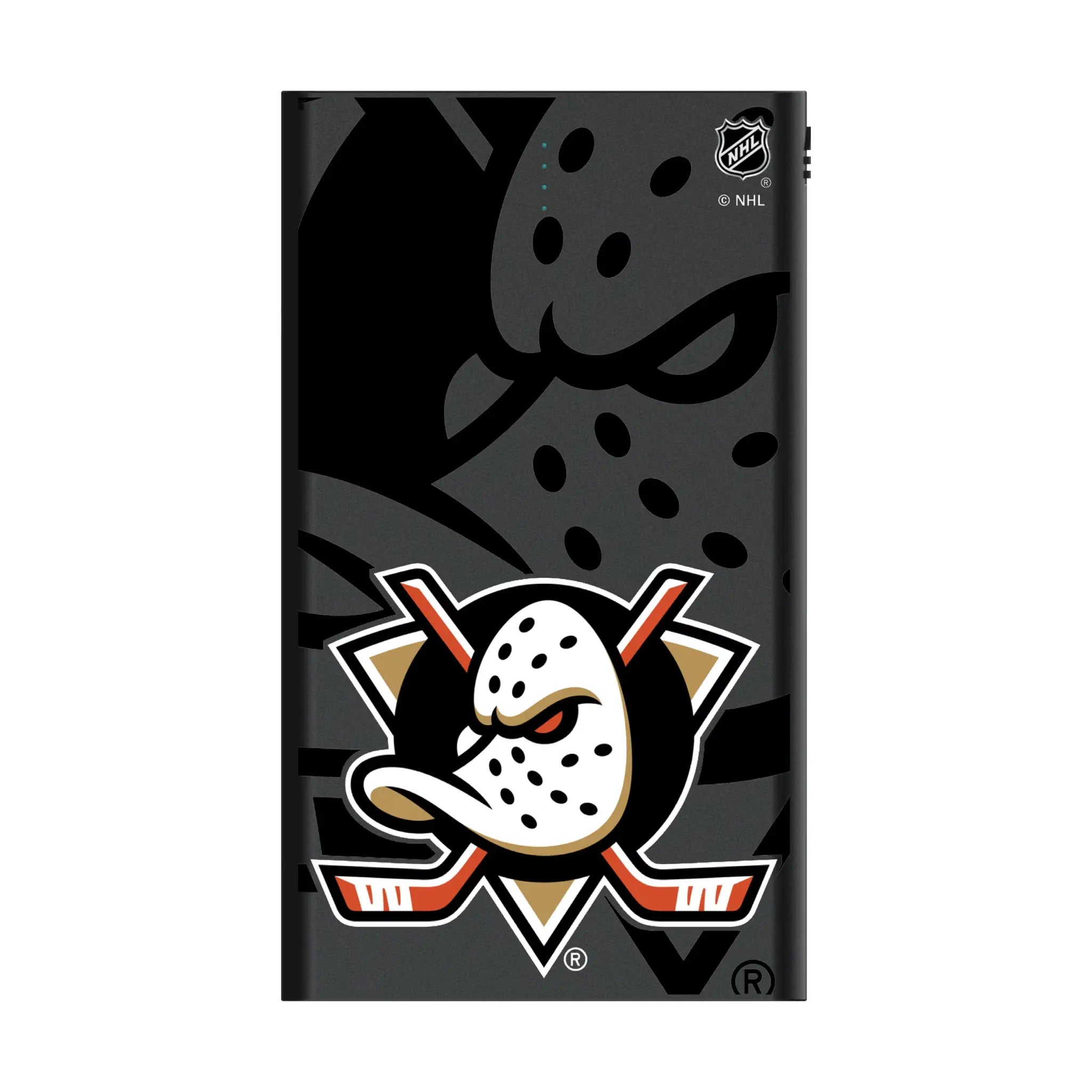 Anaheim Ducks Monocolor Tilt 5000mAh Flat Power Bank
