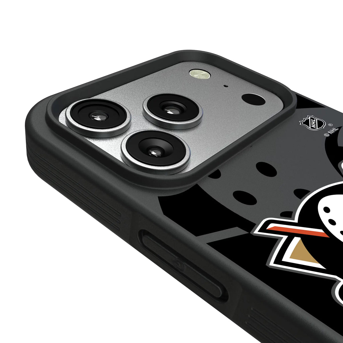 Anaheim Ducks Monocolor Tilt iPhone Bump Phone Case for Apple iPhone - Detail#Device_iPhone 17 Pro