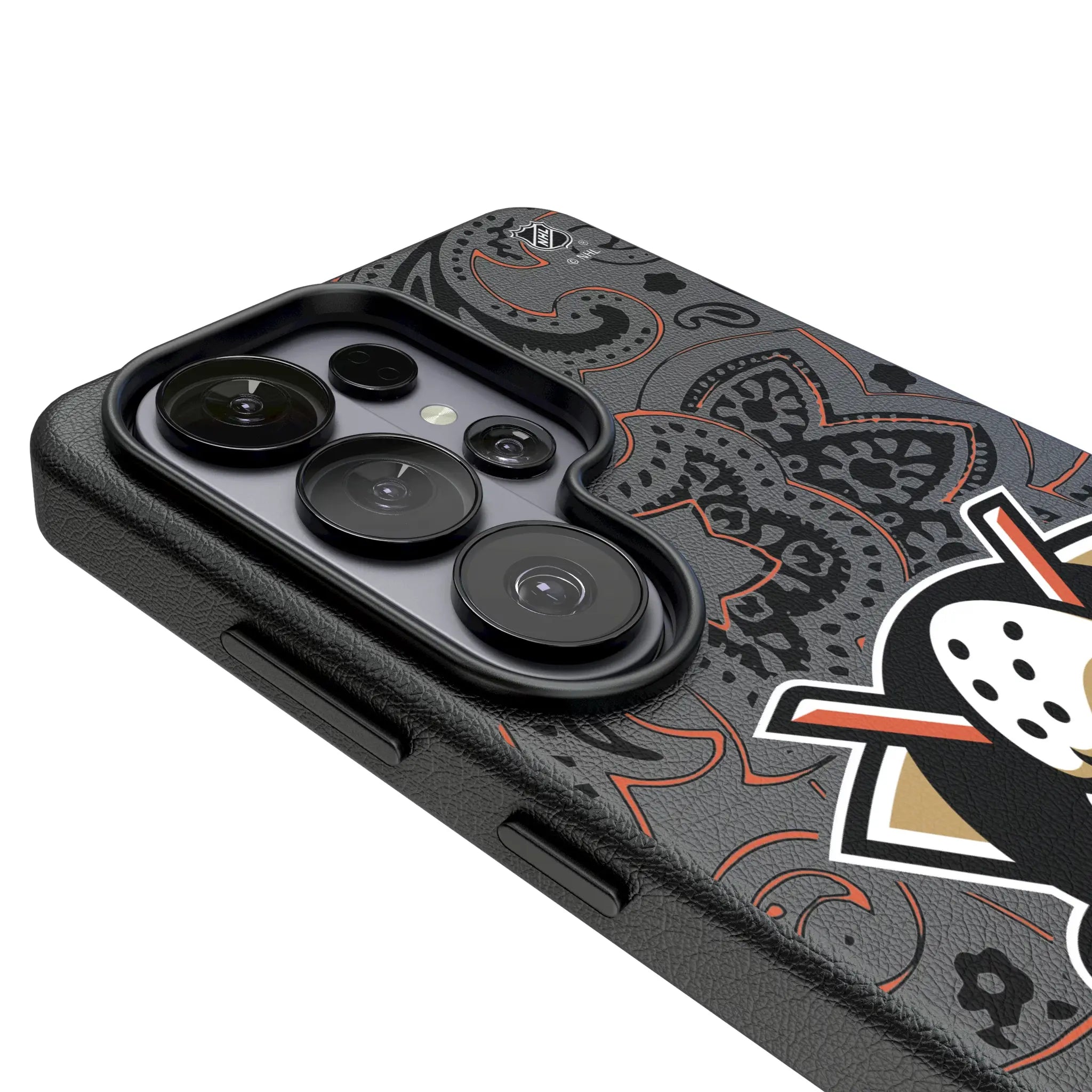 Anaheim Ducks Paisley Galaxy MagSafe Compatible Phone Case for Samsung Galaxy - Detail#Device_Galaxy S26 Ultra