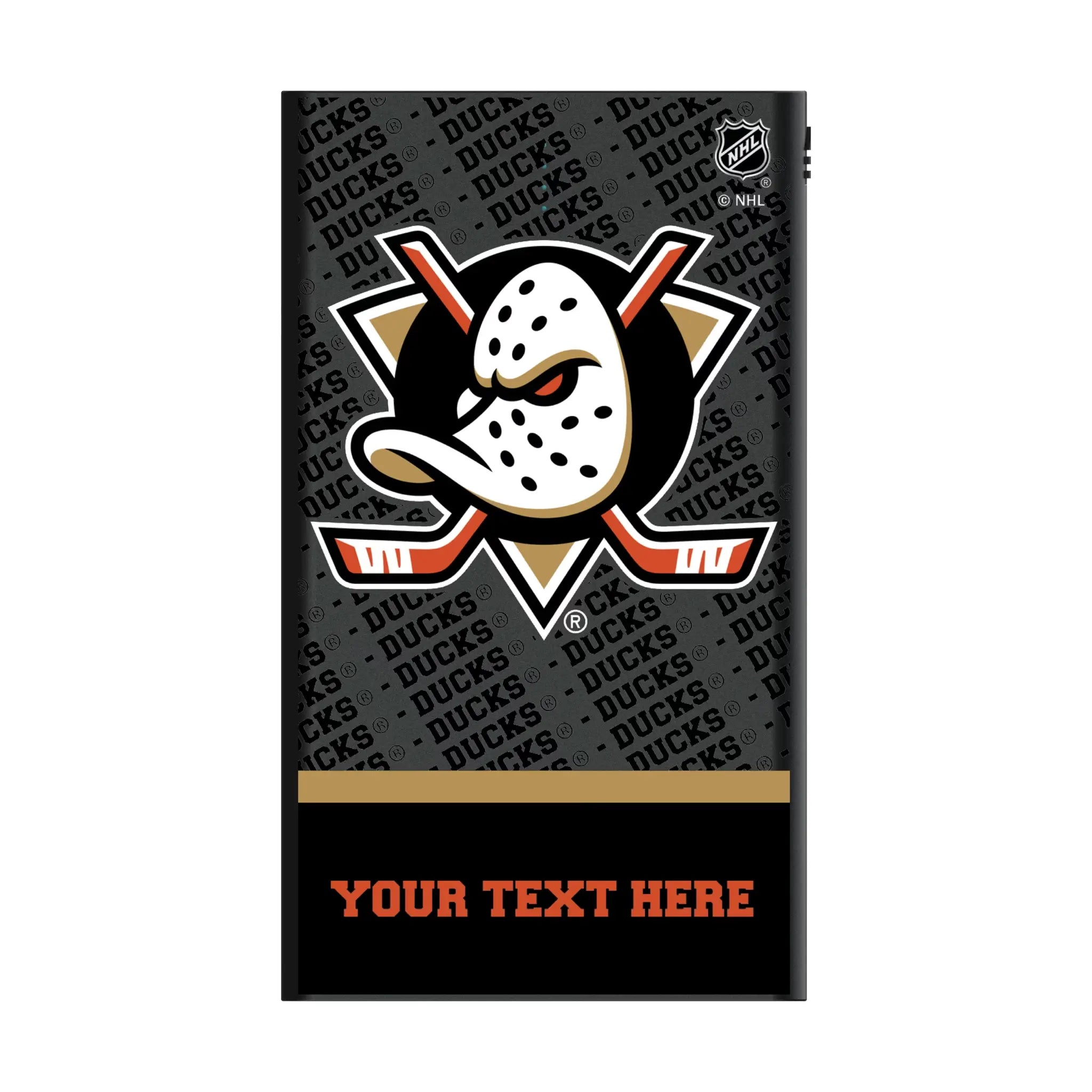 Anaheim Ducks Personalized EndZone Plus 5000mAh Flat Power Bank