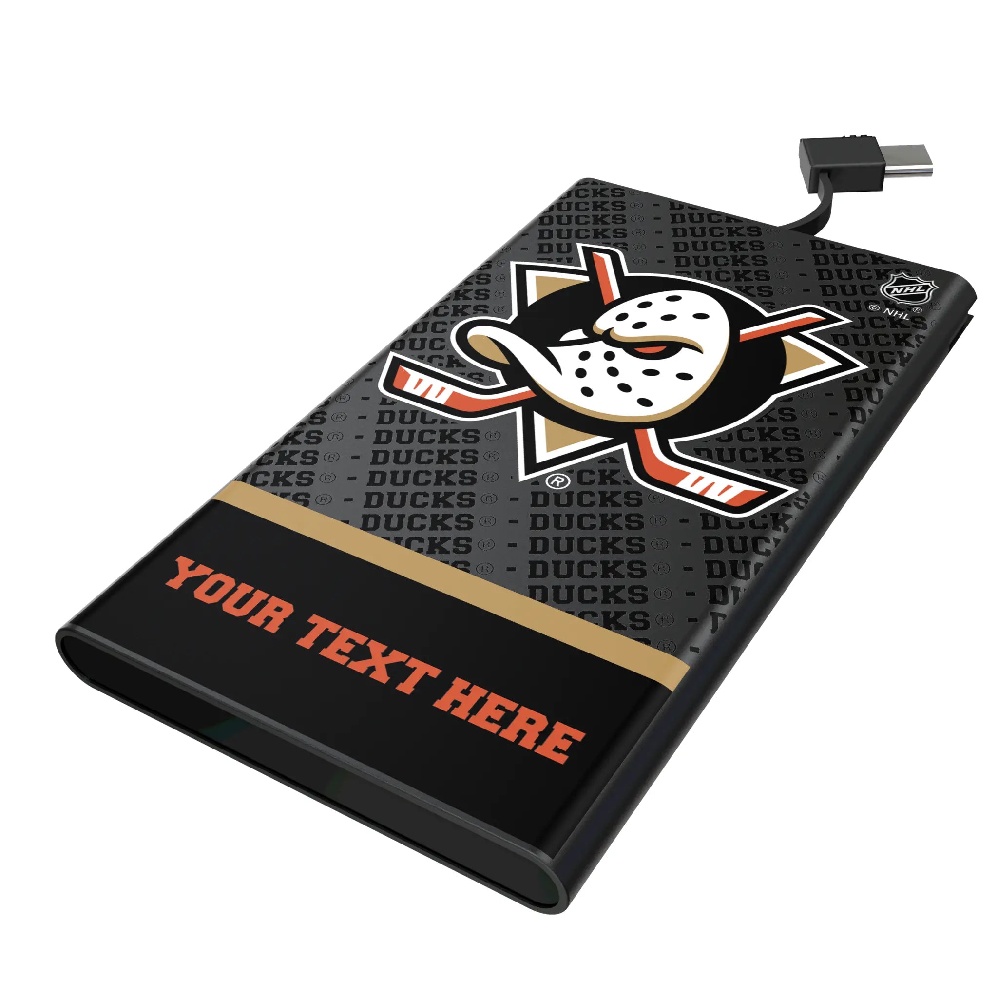 Anaheim Ducks Personalized EndZone Plus 5000mAh Flat Power Bank