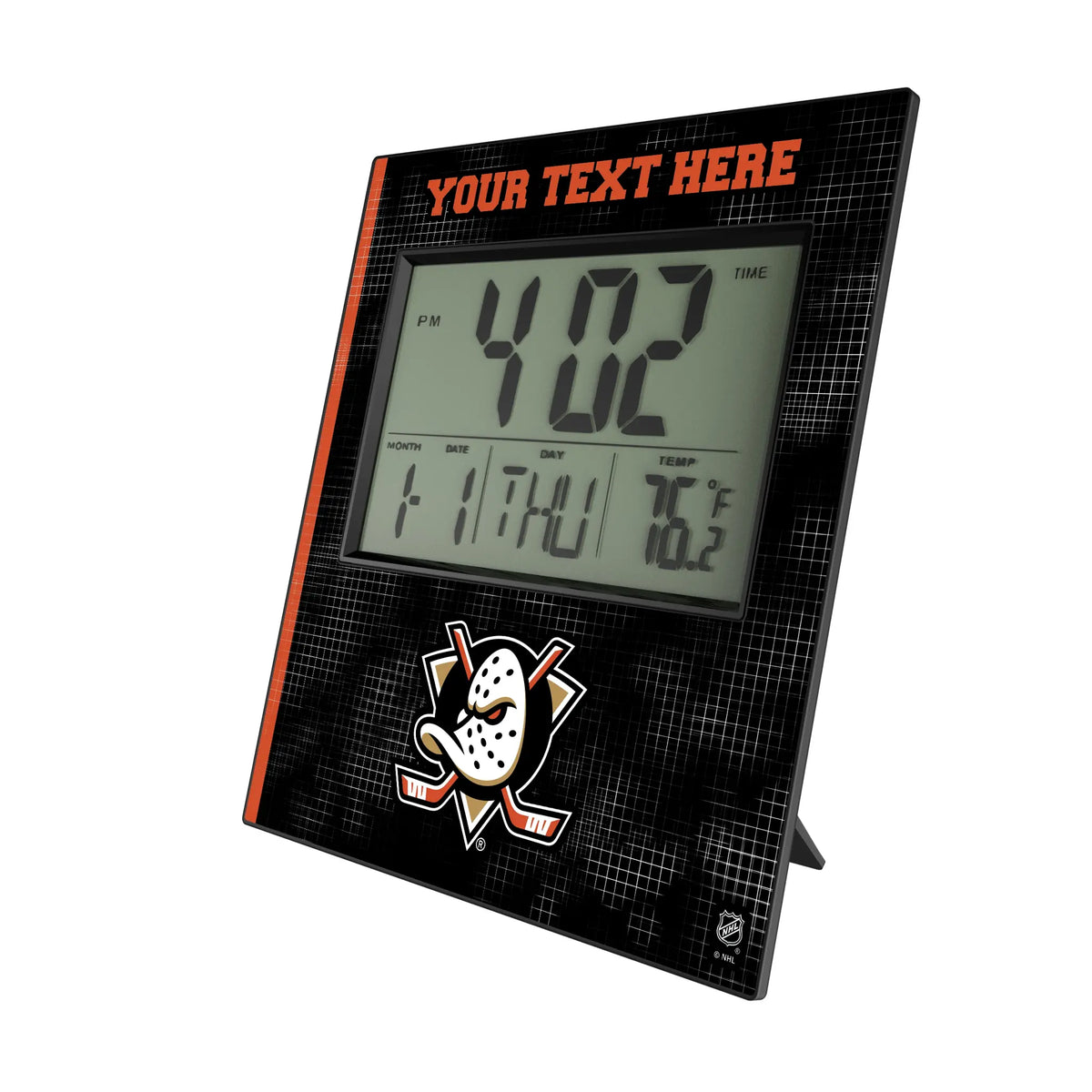 Anaheim Ducks Personalized Hatch Wall Clock