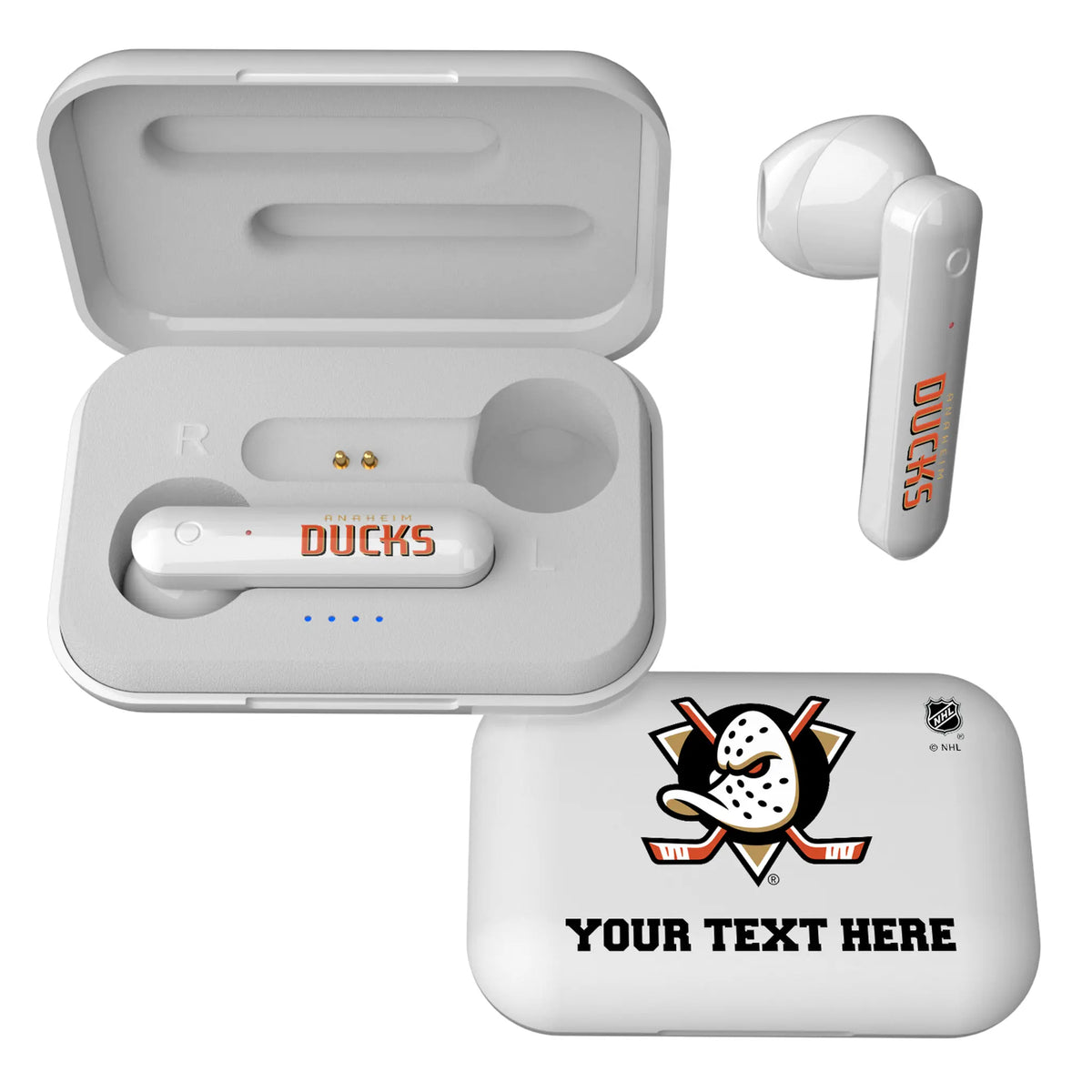 Anaheim Ducks Personalized Insignia Wireless TWS Earbuds