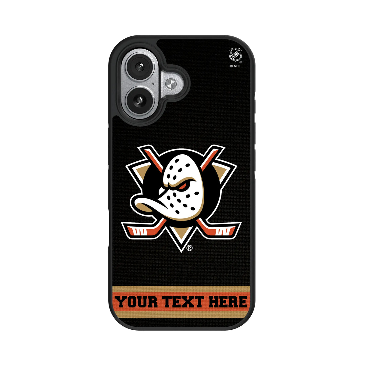 Anaheim Ducks Personalized Stripe iPhone Bump Phone Case for Apple iPhone#Device_iPhone 17