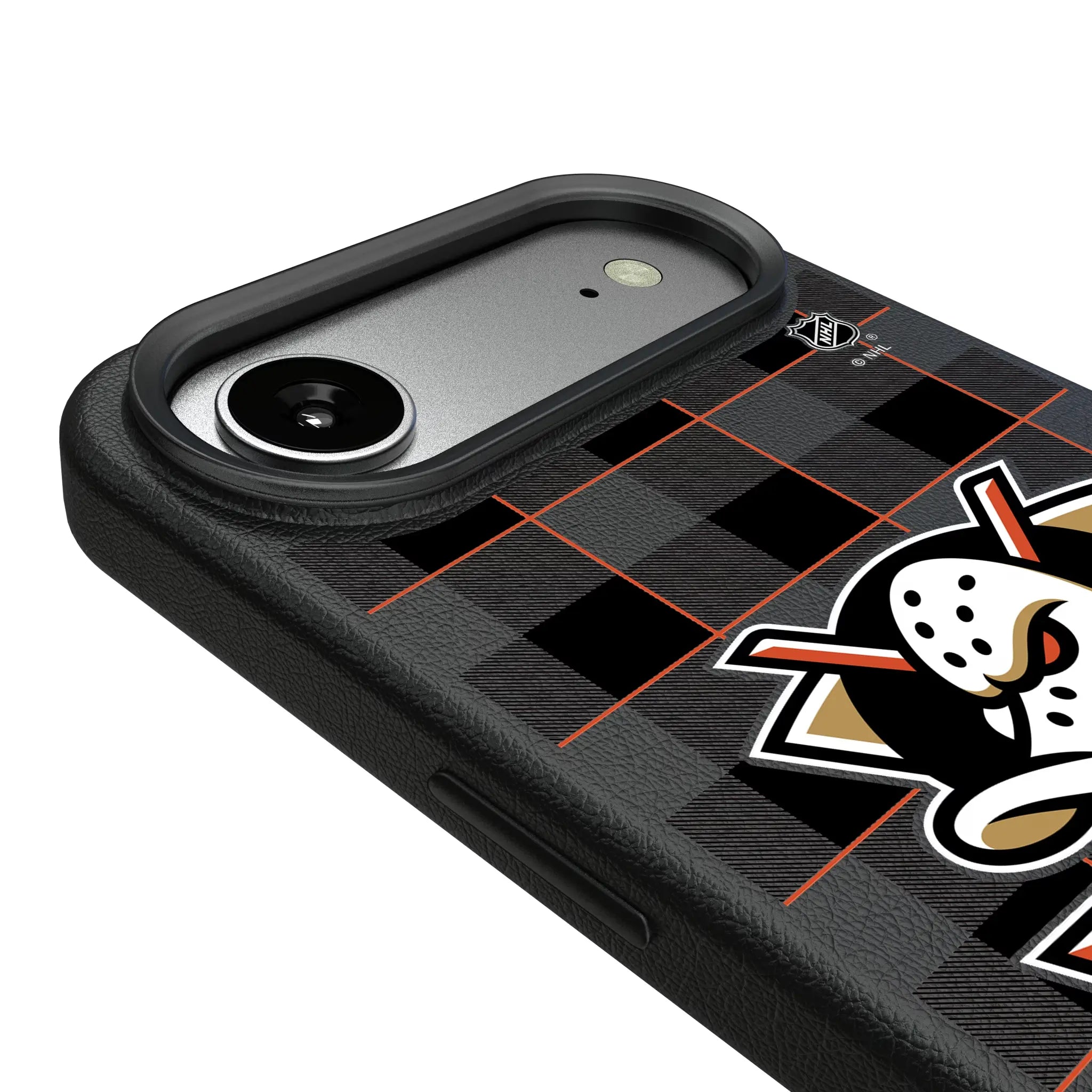 Anaheim Ducks Plaid iPhone MagSafe Compatible Phone Case for Apple iPhone - Detail#Device_iPhone Air