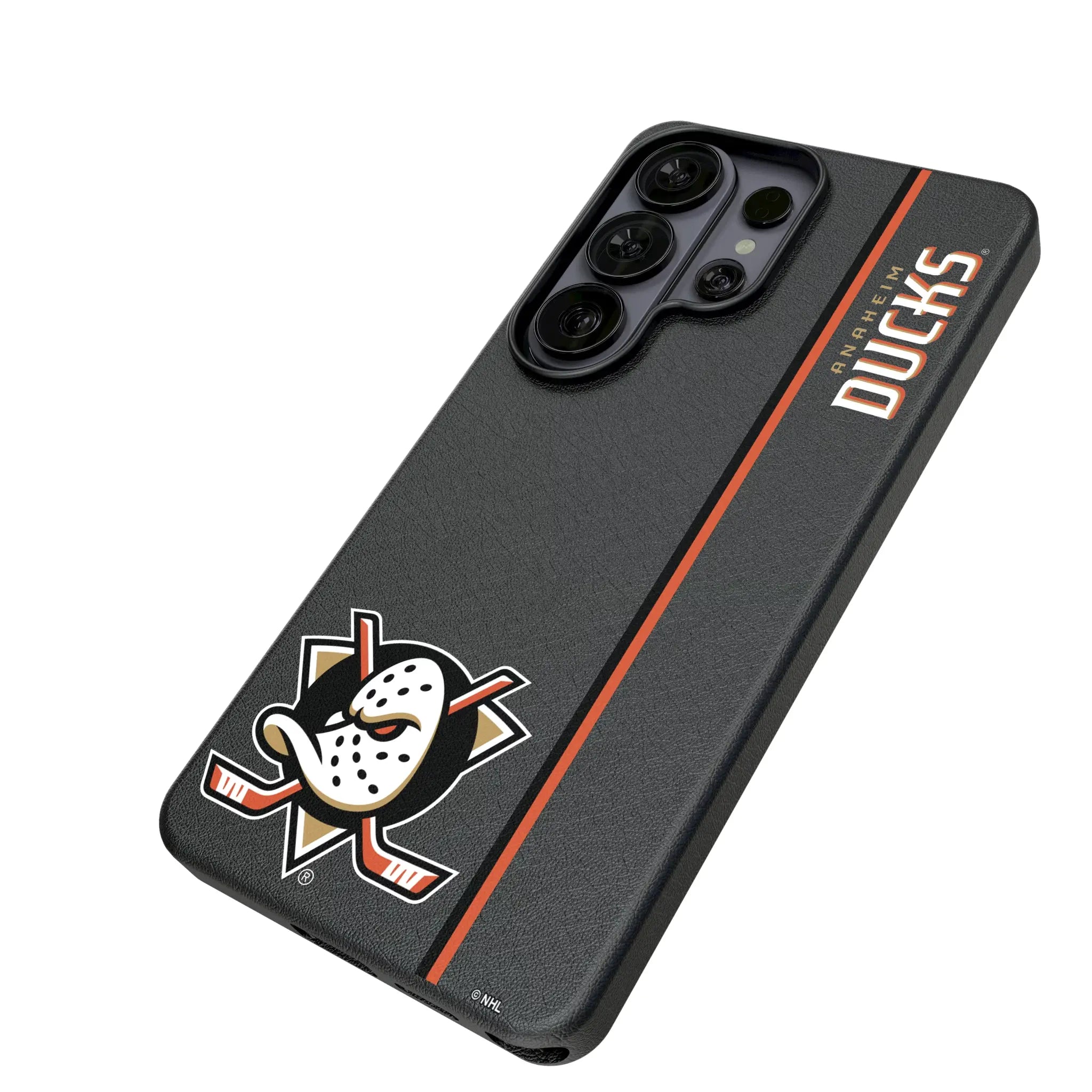 Anaheim Ducks Sidebar Galaxy MagSafe Compatible Phone Case for Samsung Galaxy - Isometric View#Device_Galaxy S26 Ultra