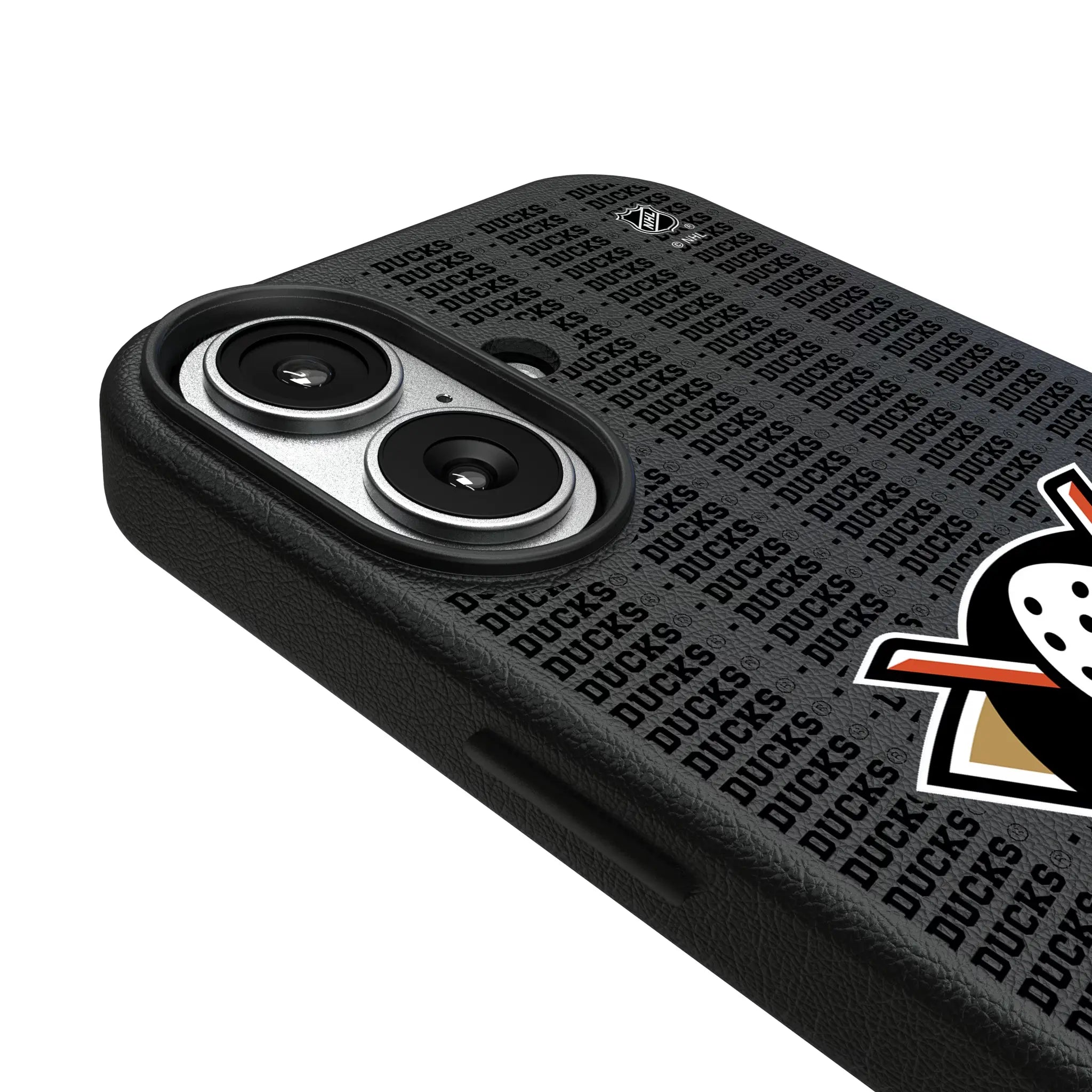 Anaheim Ducks Text Backdrop iPhone MagSafe Compatible Phone Case for Apple iPhone - Detail#Device_iPhone 17