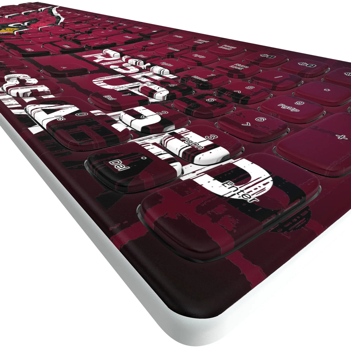 Arizona Cardinals Brick KKB605 Curved Wireless Keyboard - Detail
