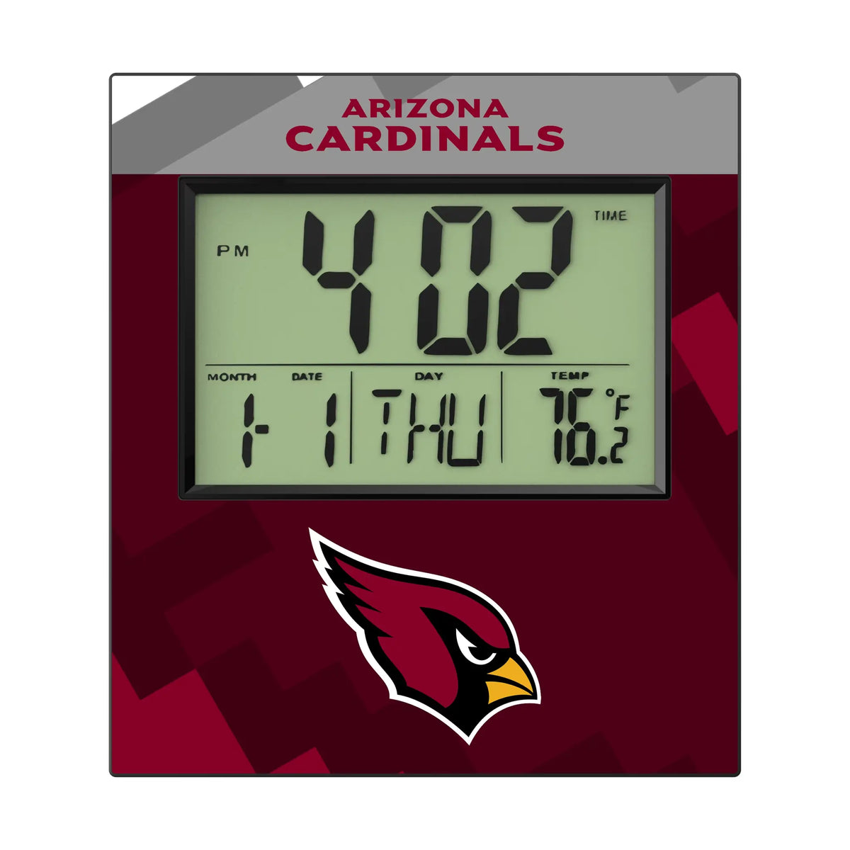 Arizona Cardinals Color Block Wall Clock