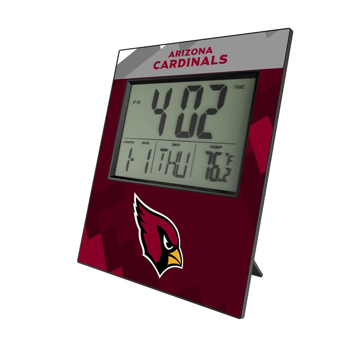 Arizona Cardinals Color Block Wall Clock