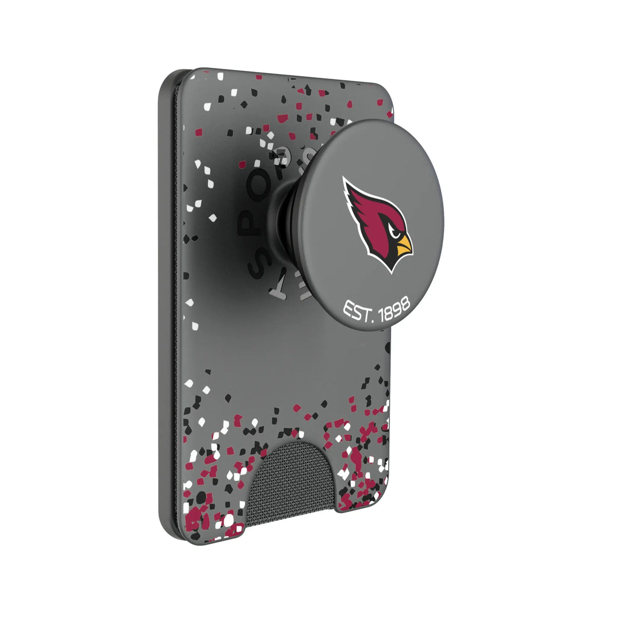 Arizona Cardinals Confetti PopSockets Magnetic Phone Grip and Stand