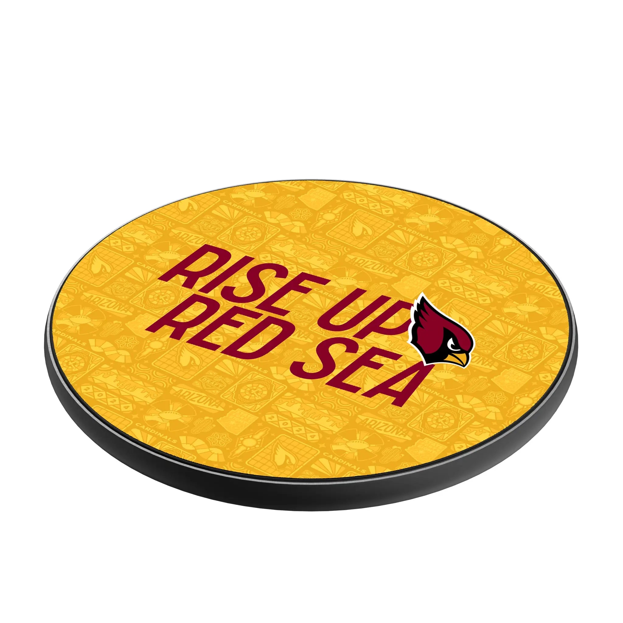 Arizona Cardinals Deco 15-Watt Wireless Charger - Isometric View