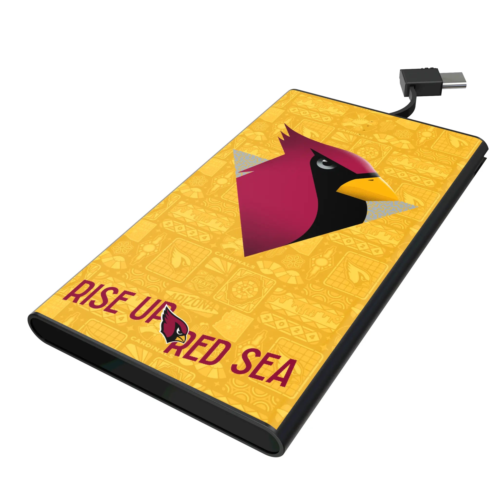 Arizona Cardinals Deco 5000mAh Flat Power Bank