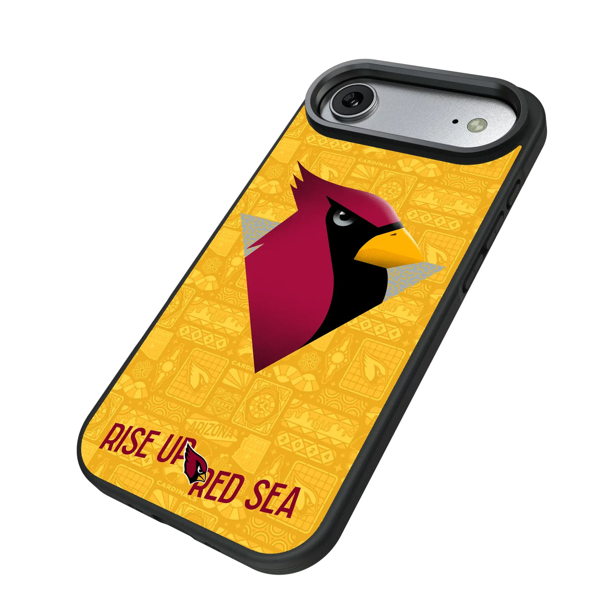 Arizona Cardinals Deco iPhone Bump Phone Case for Apple iPhone - Isometric View#Device_iPhone Air