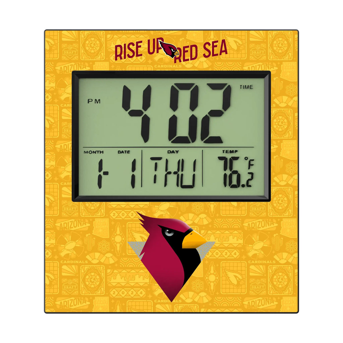 Arizona Cardinals Deco Wall Clock