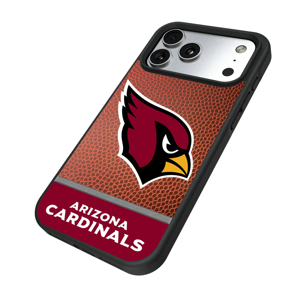 Arizona Cardinals Football Wordmark iPhone Bump Phone Case for Apple iPhone - Isometric View#Device_iPhone 17 Pro Max