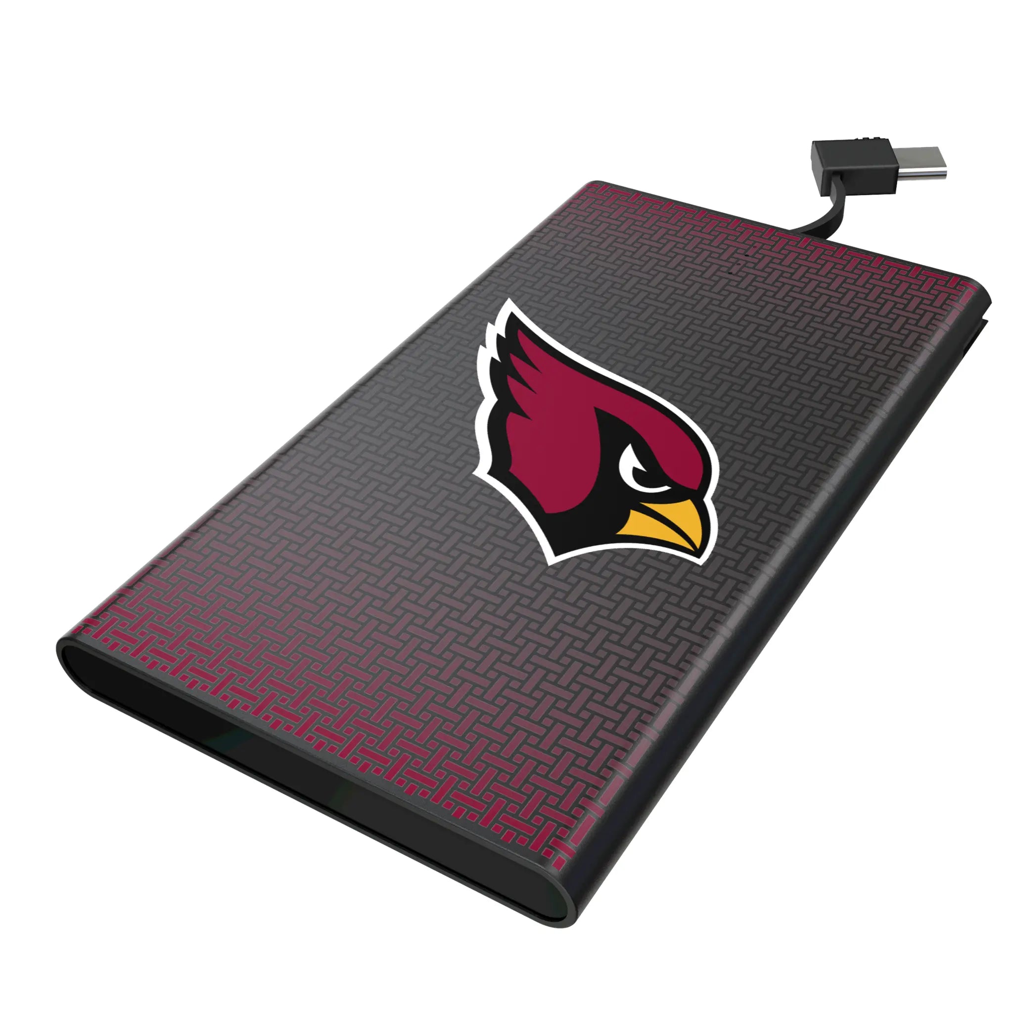 Arizona Cardinals Linen 5000mAh Flat Power Bank
