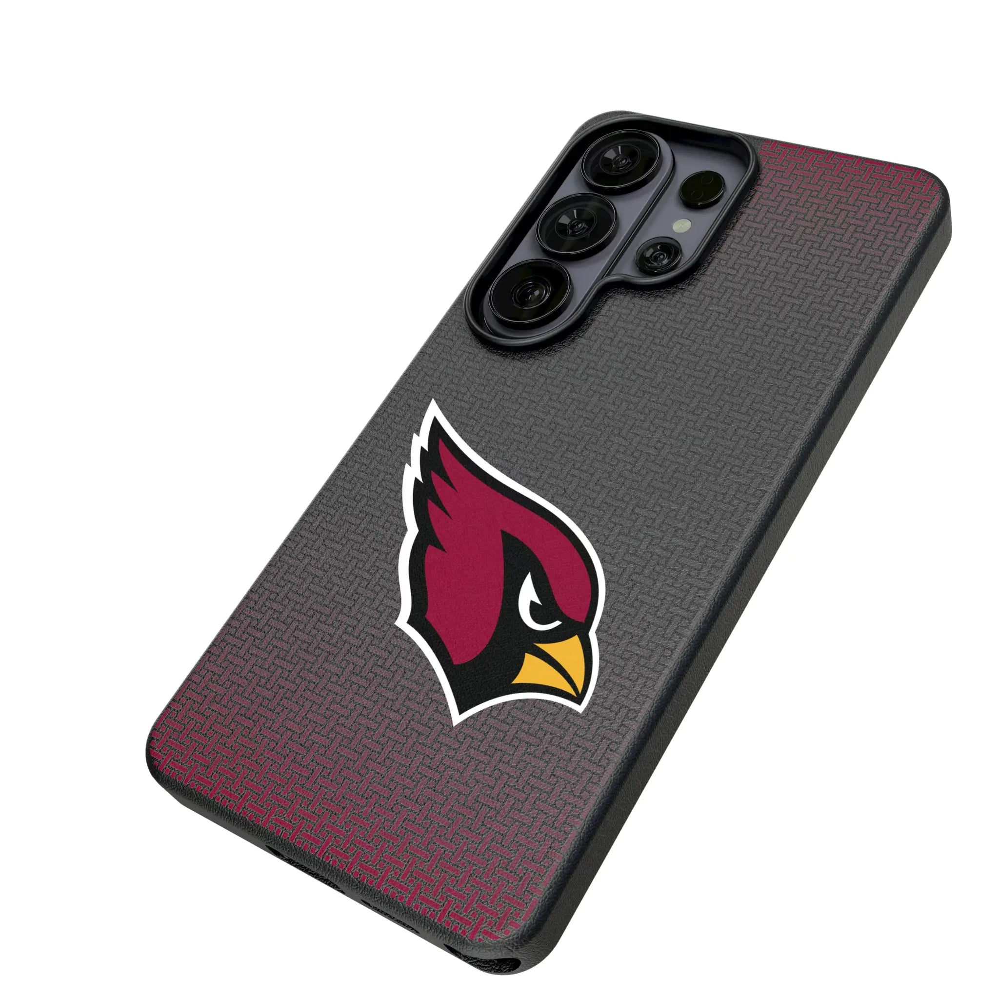 Arizona Cardinals Linen Galaxy MagSafe Compatible Phone Case for Samsung Galaxy - Isometric View#Device_Galaxy S26 Ultra