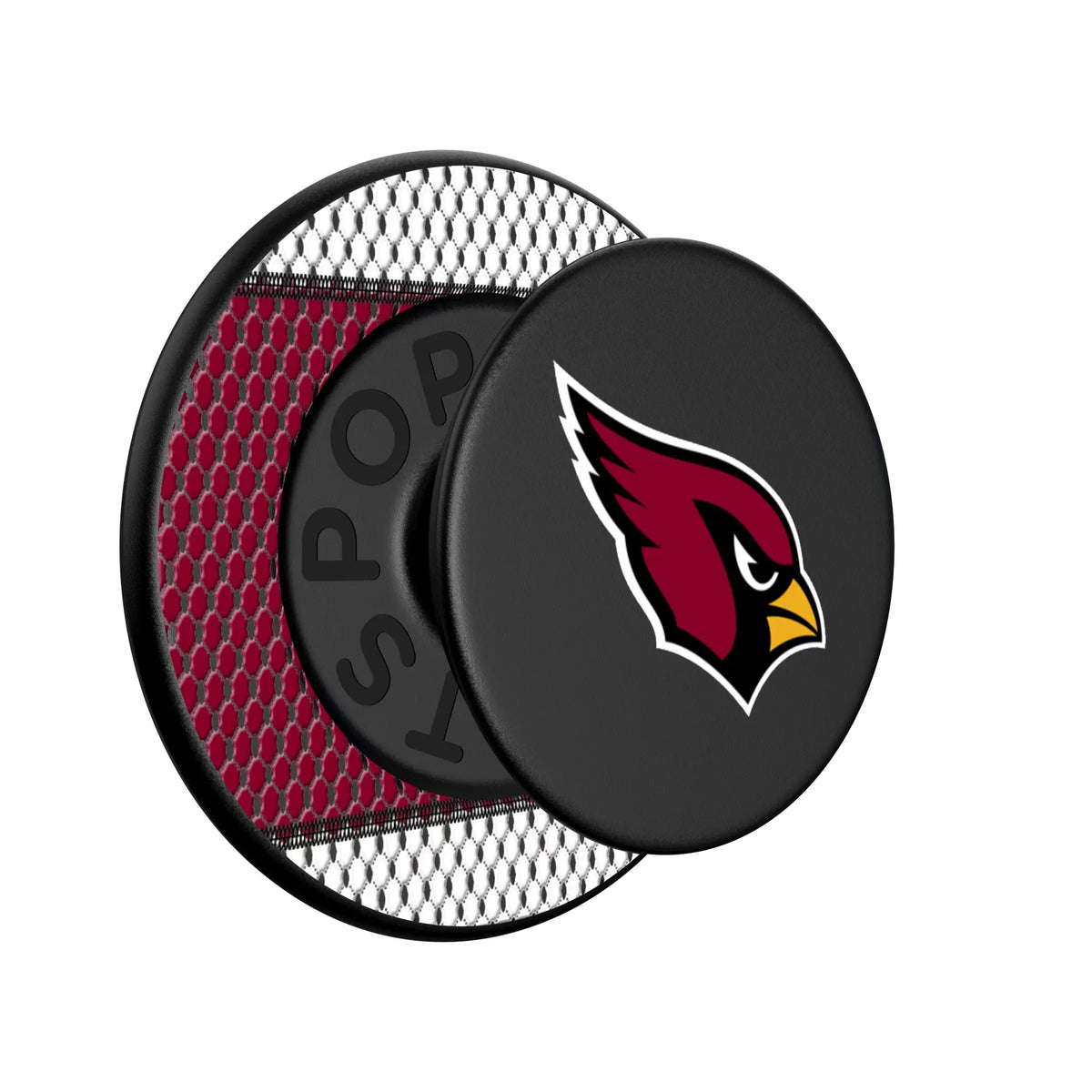 Arizona Cardinals Mesh Popsockets Round Magnetic - Isometric View