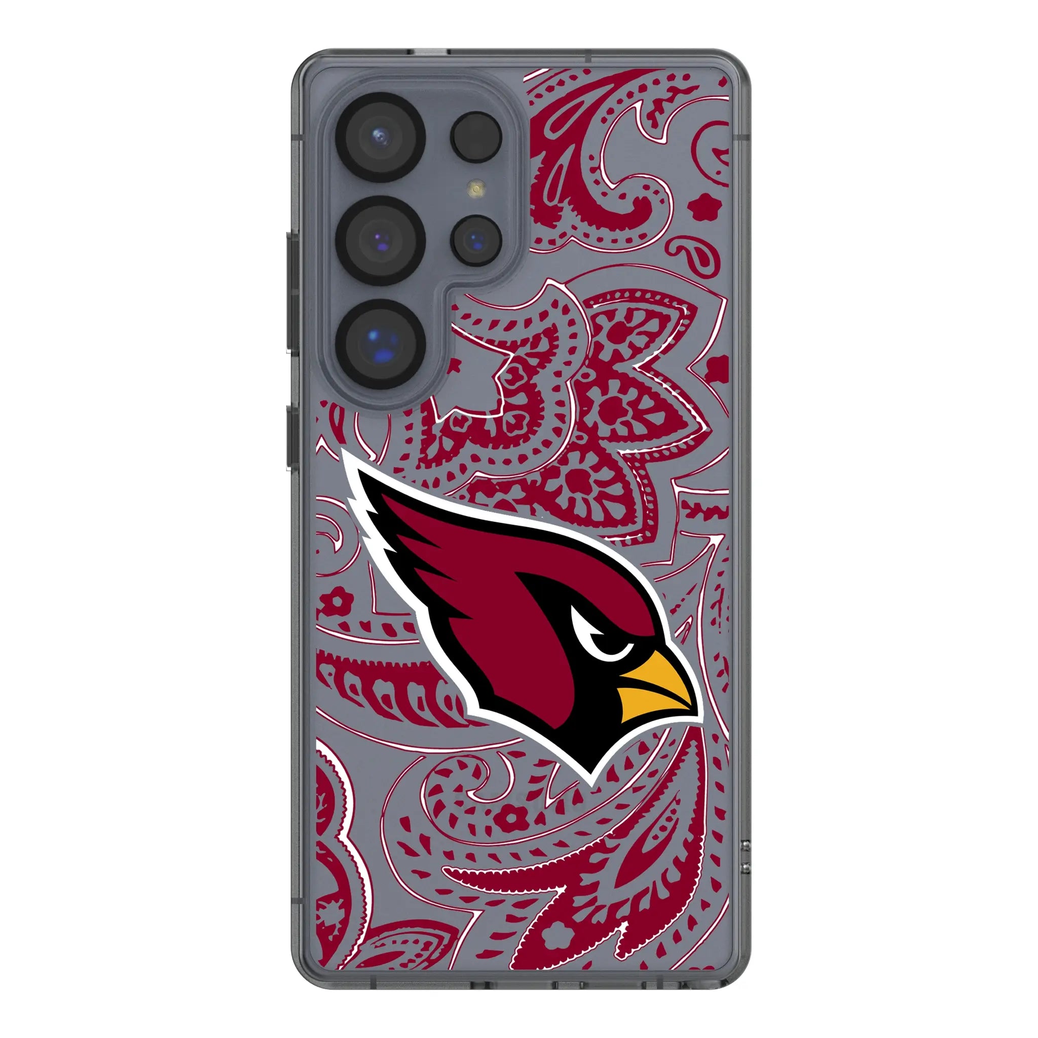 Arizona Cardinals Paisley Galaxy Clear Phone Case for Samsung Galaxy#Device_Galaxy S25 Ultra