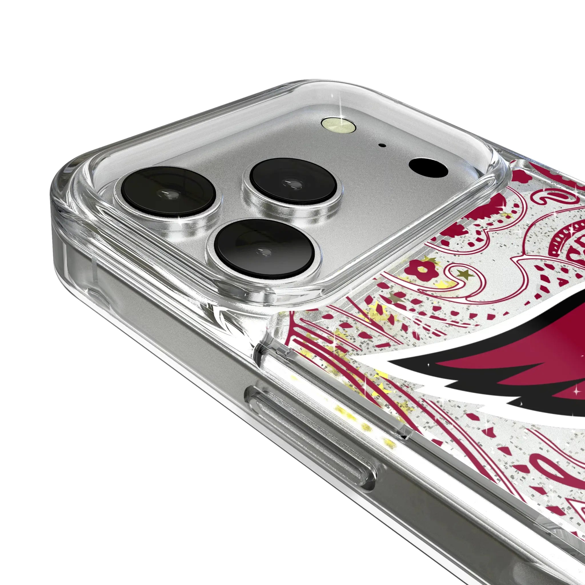 Arizona Cardinals Paisley iPhone Glitter Phone Case for Apple iPhone - Detail