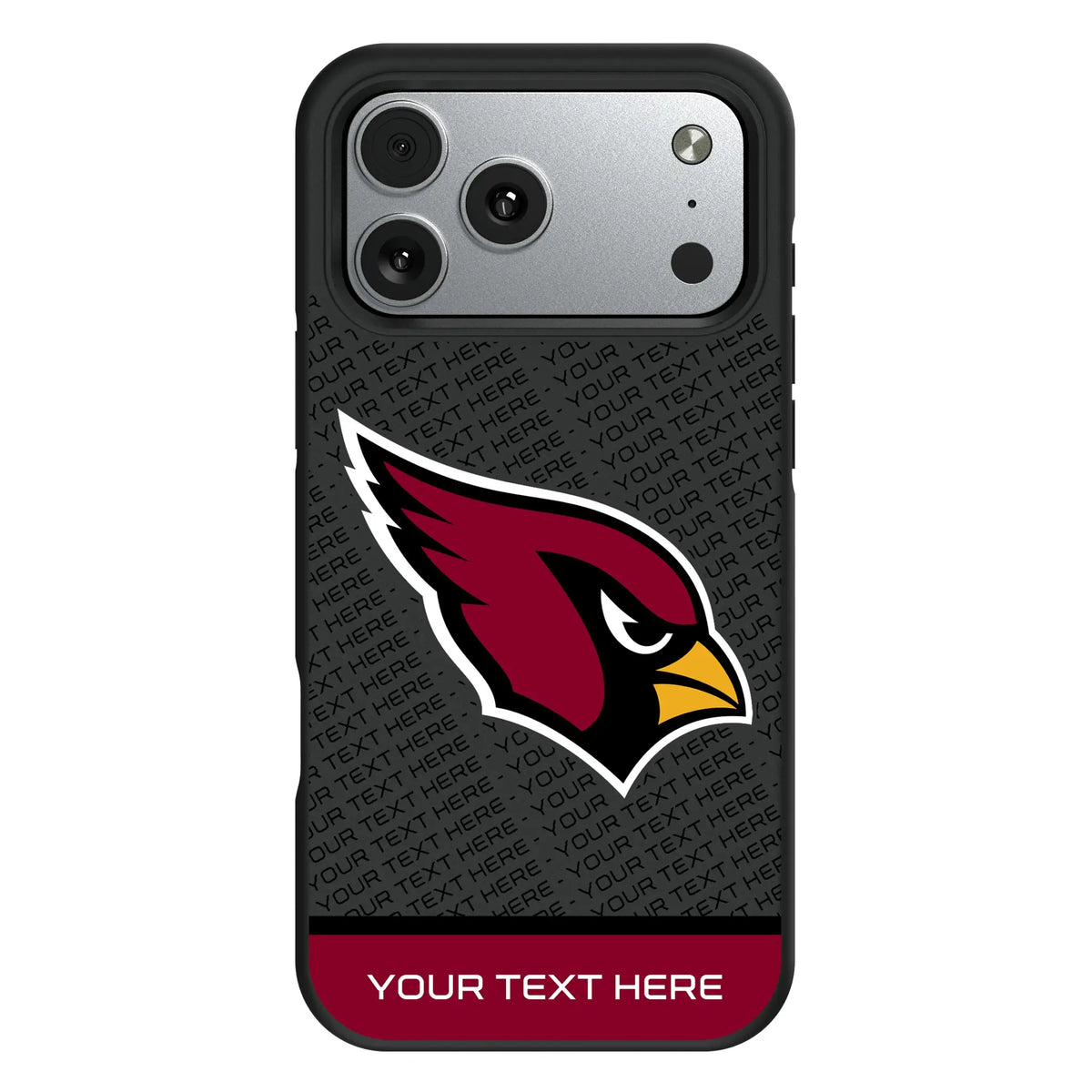 Arizona Cardinals Personalized EndZone Plus iPhone Bump Phone Case for Apple iPhone#Device_iPhone 17 Pro Max