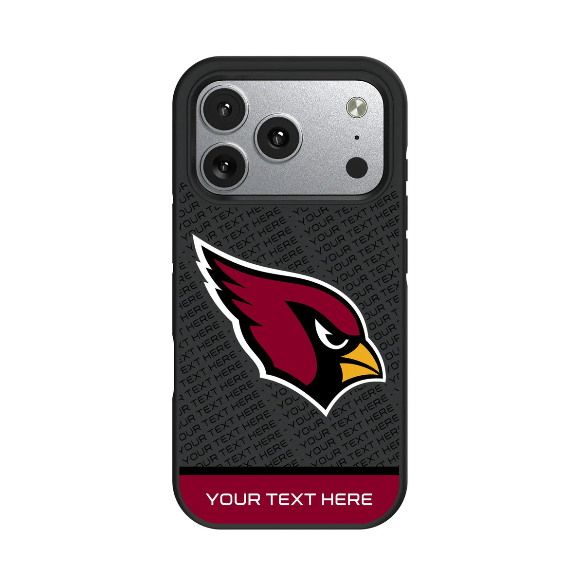 Arizona Cardinals Personalized EndZone Plus iPhone Bump Phone Case for Apple iPhone#Device_iPhone 17 Pro