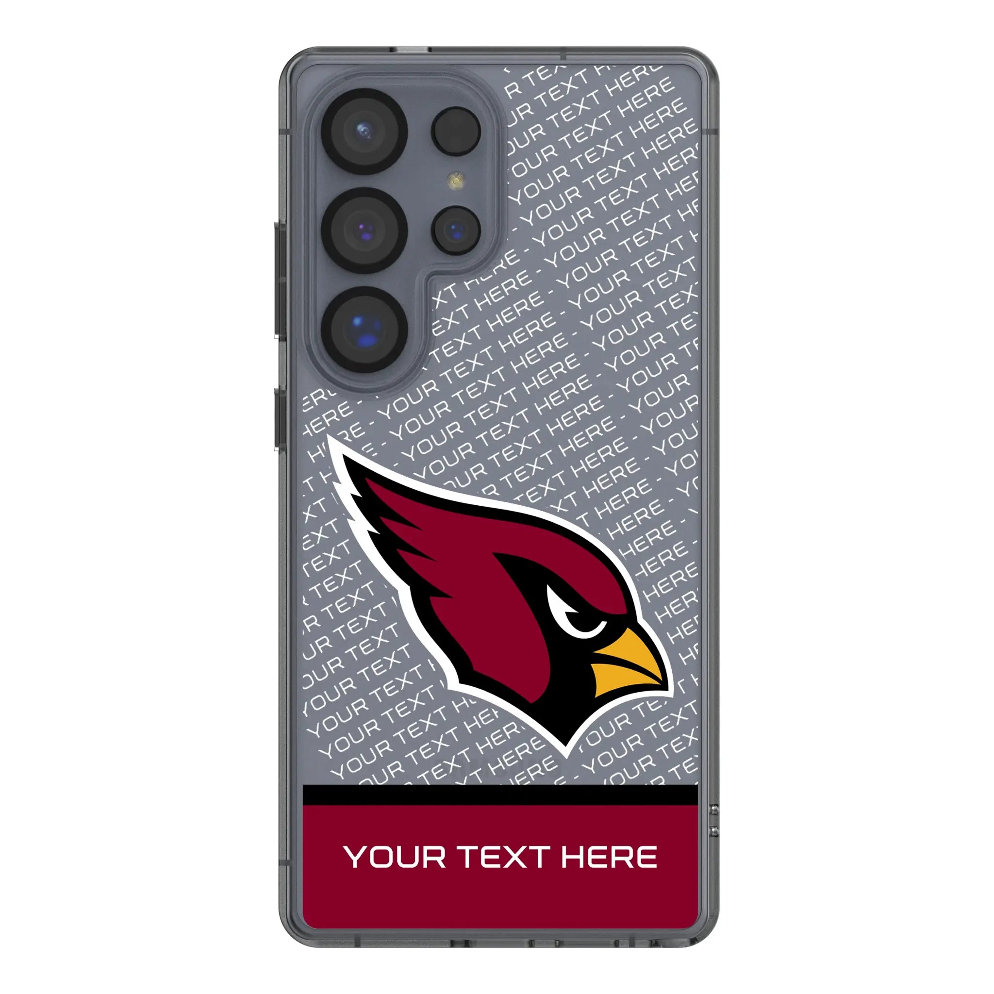 Arizona Cardinals Personalized EndZone Plus Galaxy Clear Phone Case for Samsung Galaxy#Device_Galaxy S25 Ultra