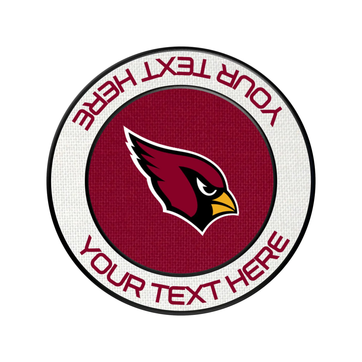 Arizona Cardinals Personalized Endzone Solid Popsockets Round Magnetic