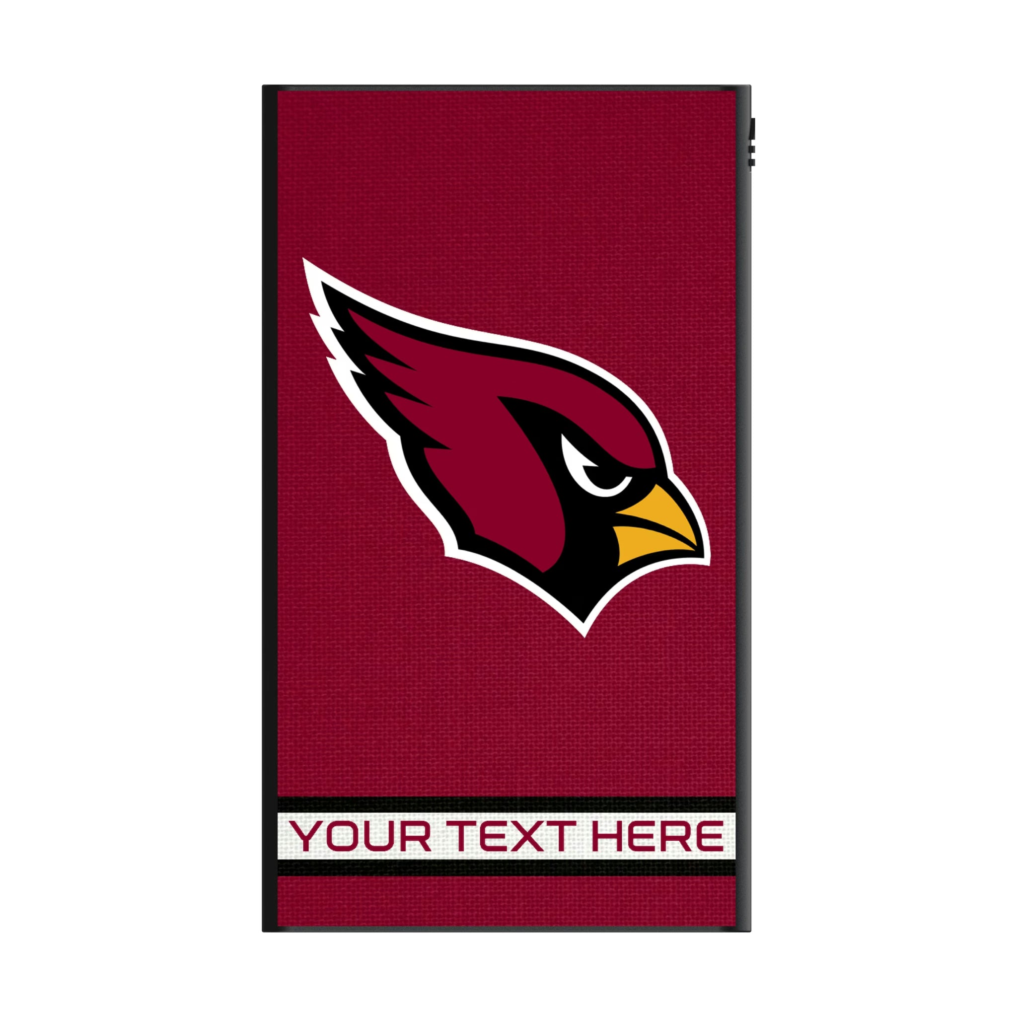 Arizona Cardinals Personalized Stripe 5000mAh Flat Powerbank